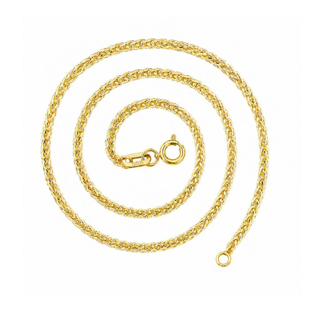 No reserve price - Chain - 14 kt. Yellow gold - Wheat - 1.54g