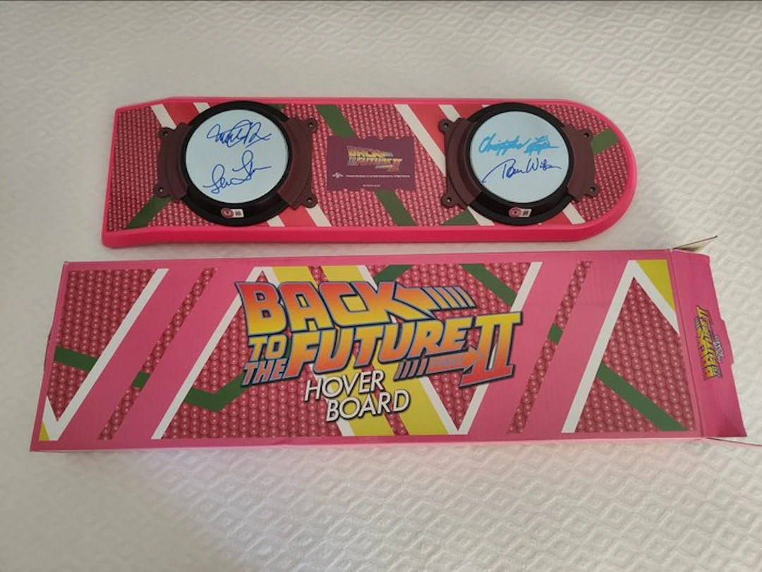 Back to the Future II - 4x Cast Signed Hoverboard – Michael J