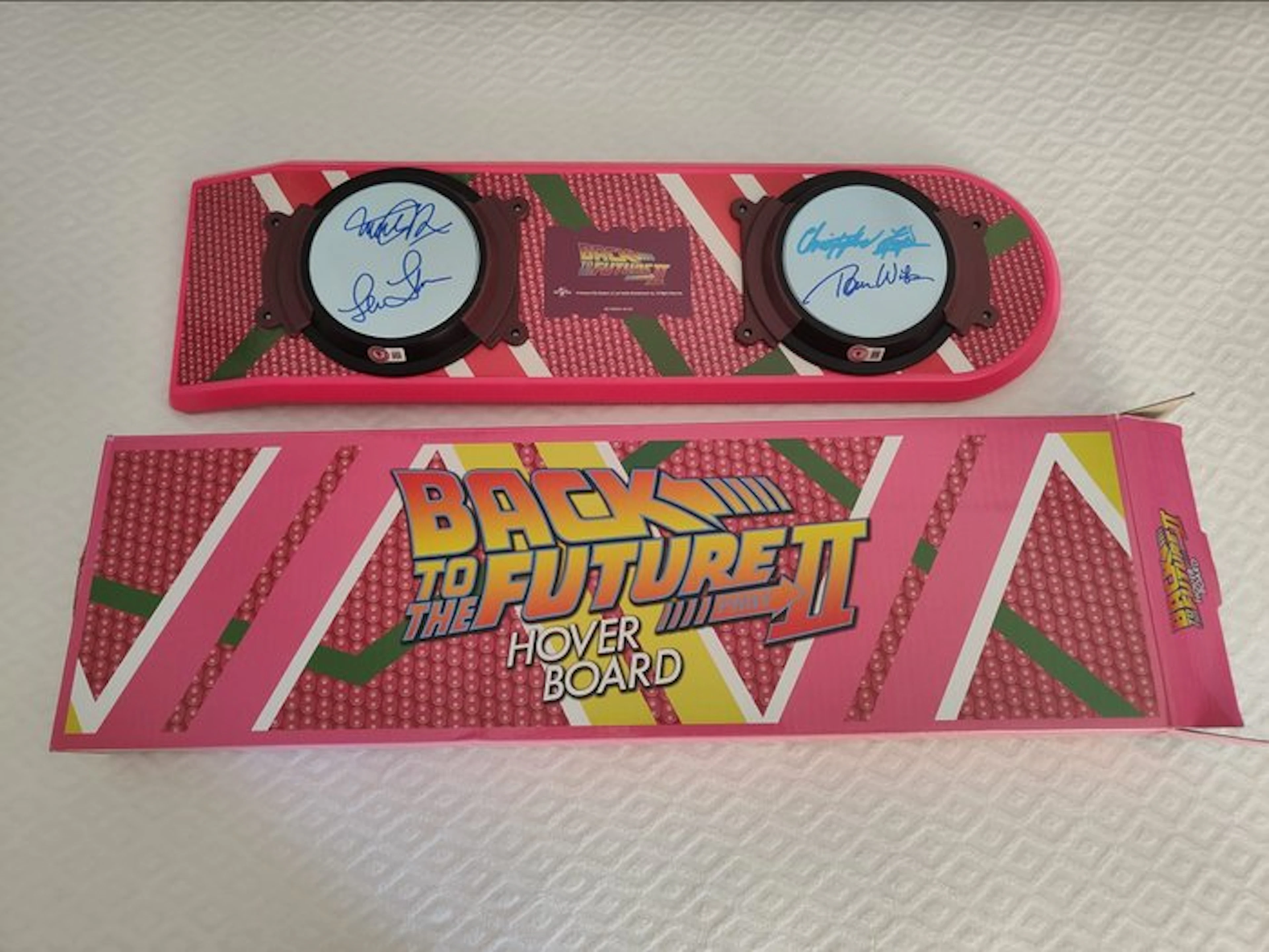Back to the Future II - 4x Cast Signed Hoverboard – Michael J