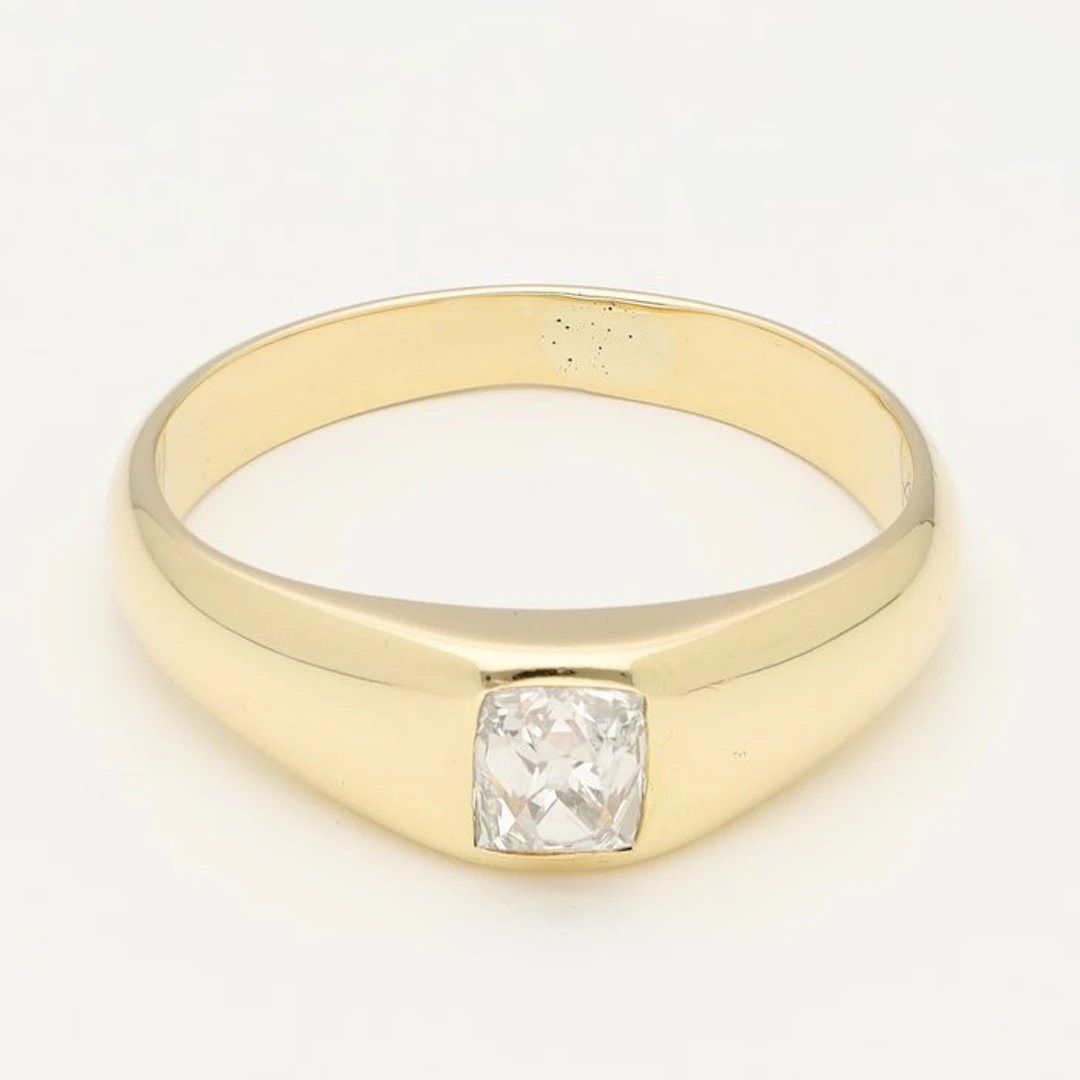 Ring - 14 kt. Yellow gold Diamond (Natural)
