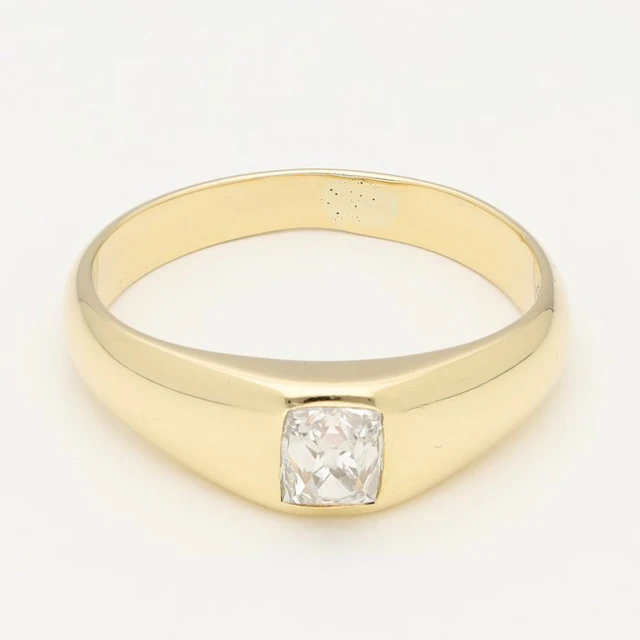 Ring - 14 kt. Yellow gold Diamond (Natural)