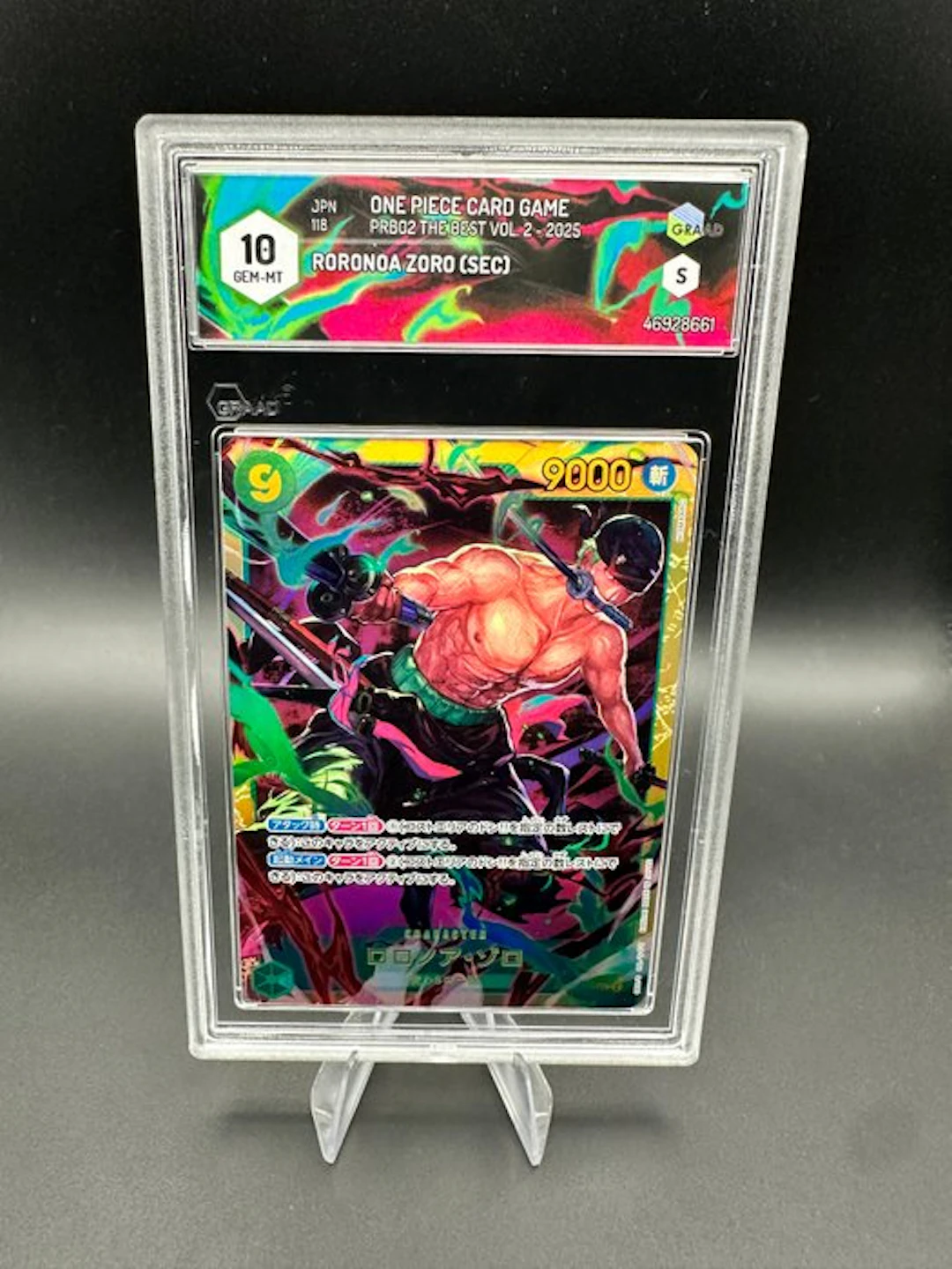 One Piece - 1 Graded card - Roronoa Zoro JPN 118 Secret rare