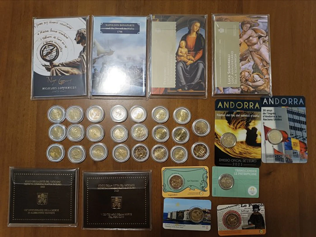 Europe. 2 Euro 2023 (35 coins incl. 12 coincards) (No reserve price)