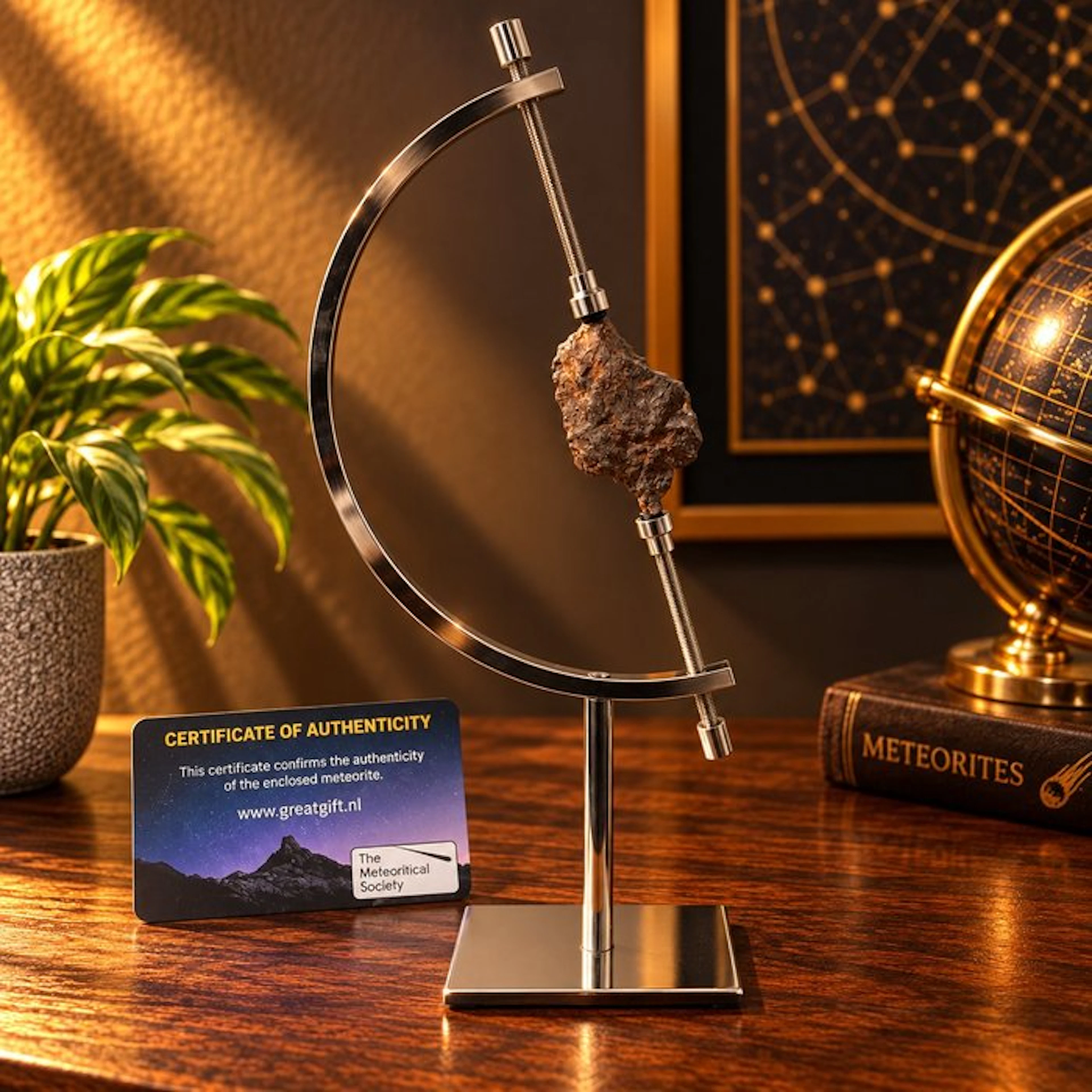 Al Haggounia meteorite in luxury standard - Height: 52 mm...