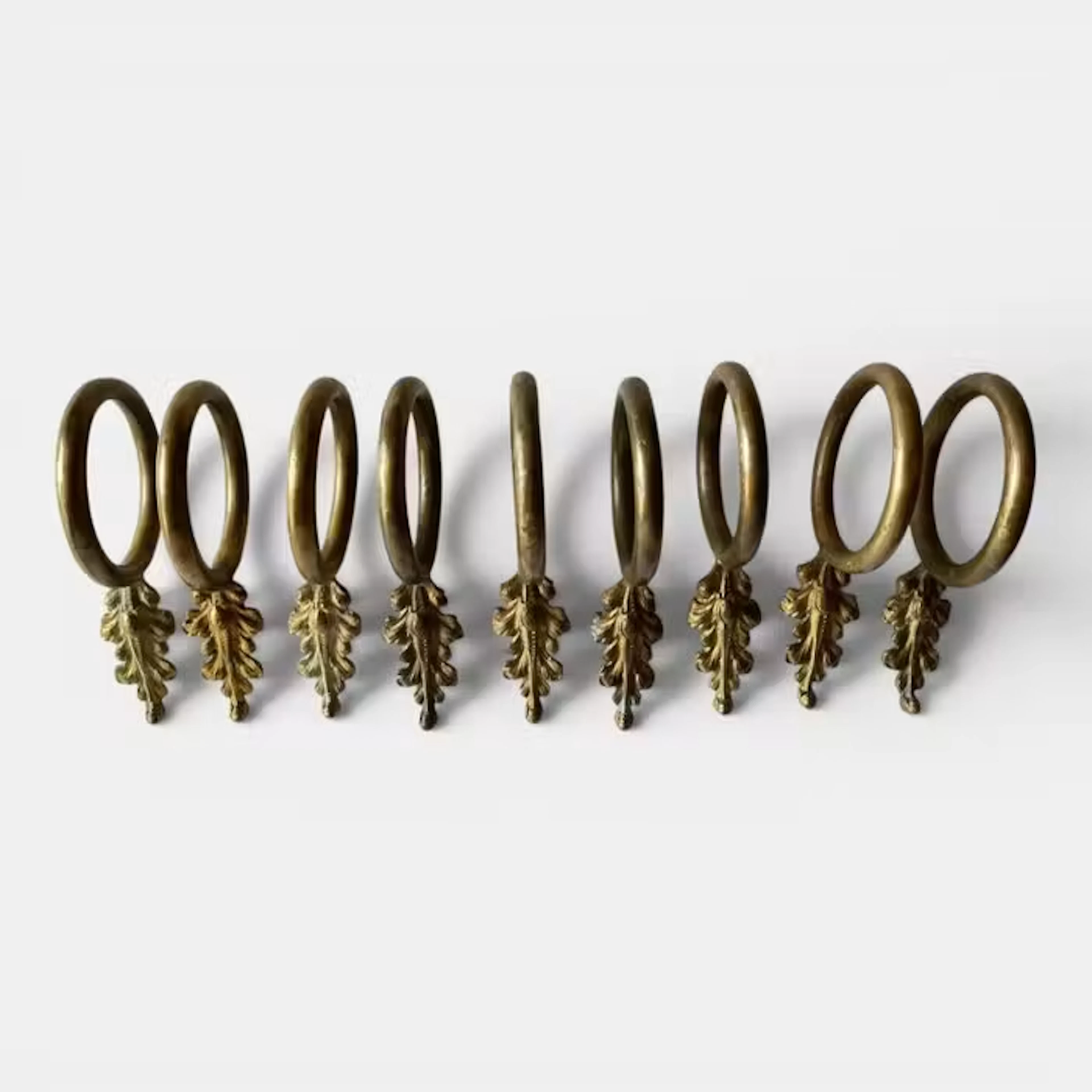 Decorative ornament (9) - France - Brass curtain hooks