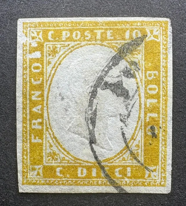Italian Ancient States - Sardinia 1862 - Sardinia 10c...
