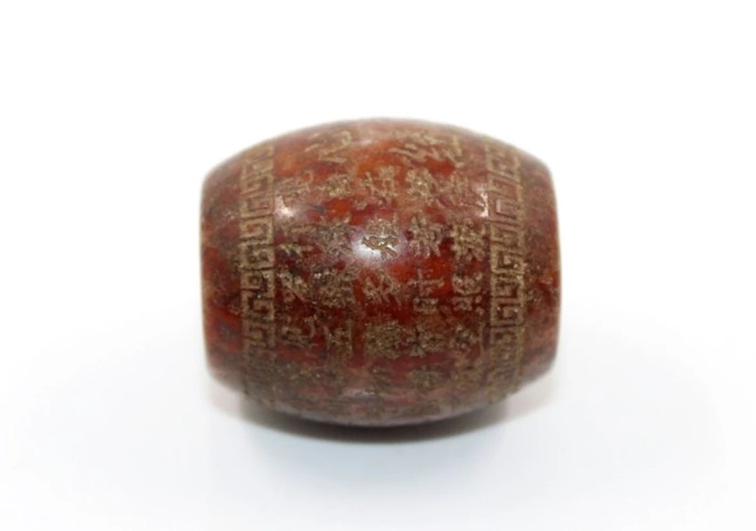 Rare Antique Buddhist Sacred Chinese handmade bead amulet...