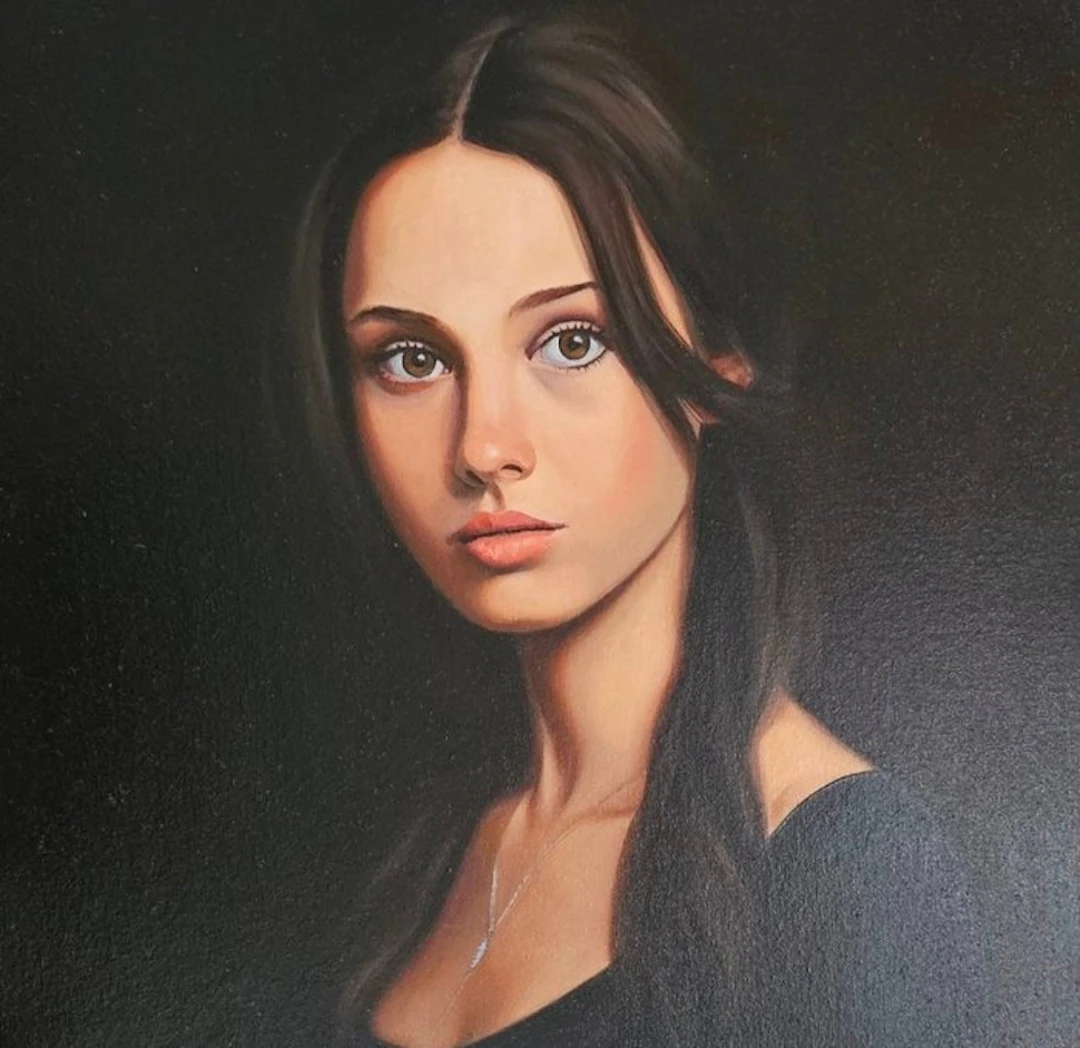 Gennaro Santaniello (XX) - Portrait of a woman