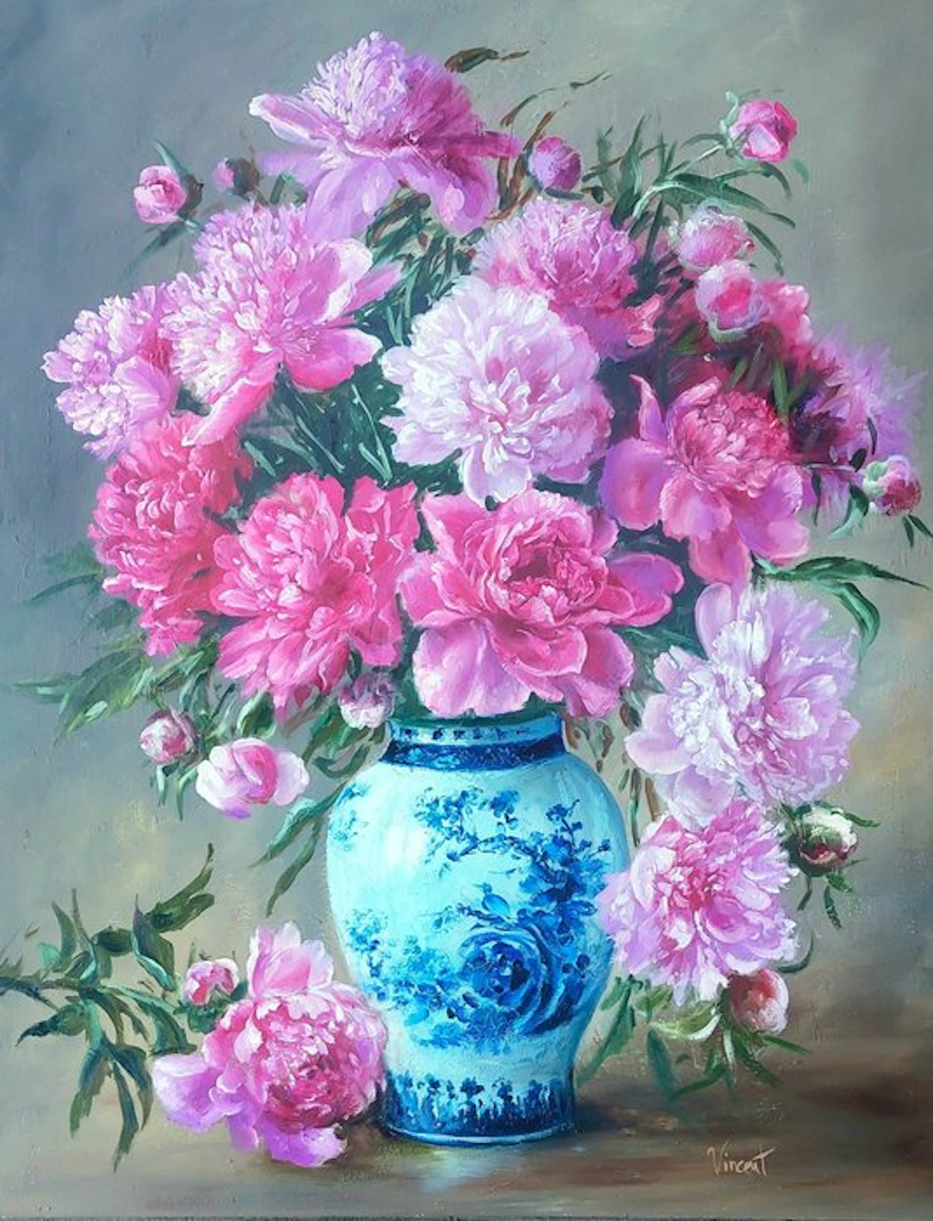 Vincent (XXI) - Peonie in vaso