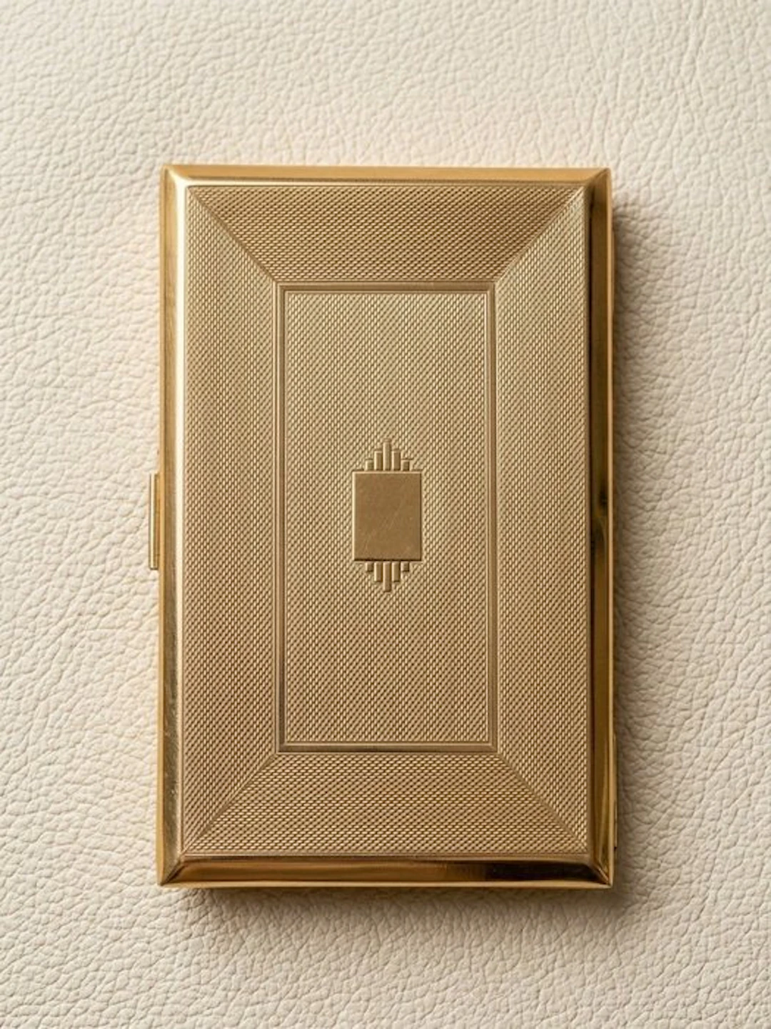 Grand Étui à Cigarettes STE-VEL – Style Art Déco – Angleterre