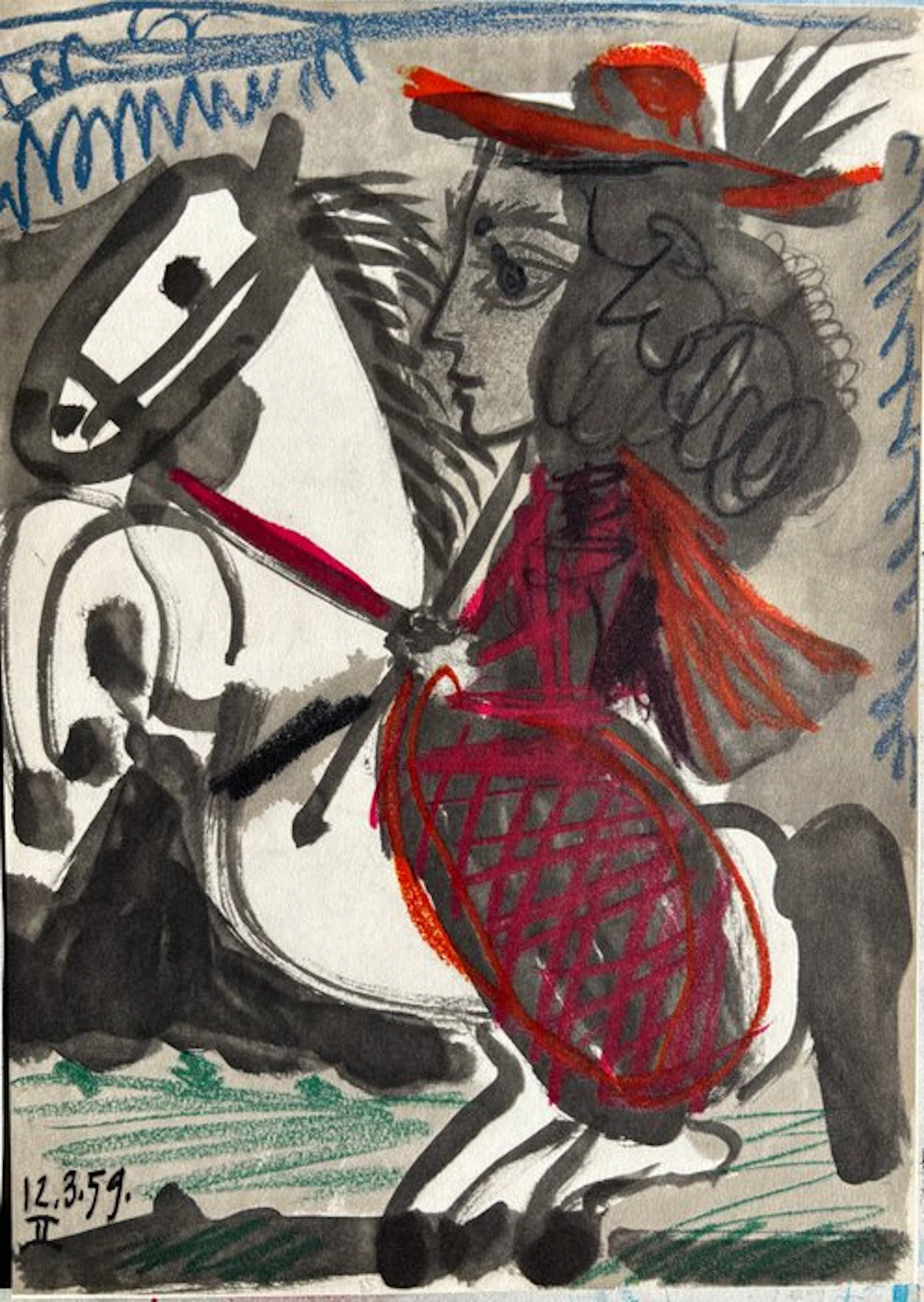Pablo Picasso (1881-1973), after - Jacqueline sur son cheval II