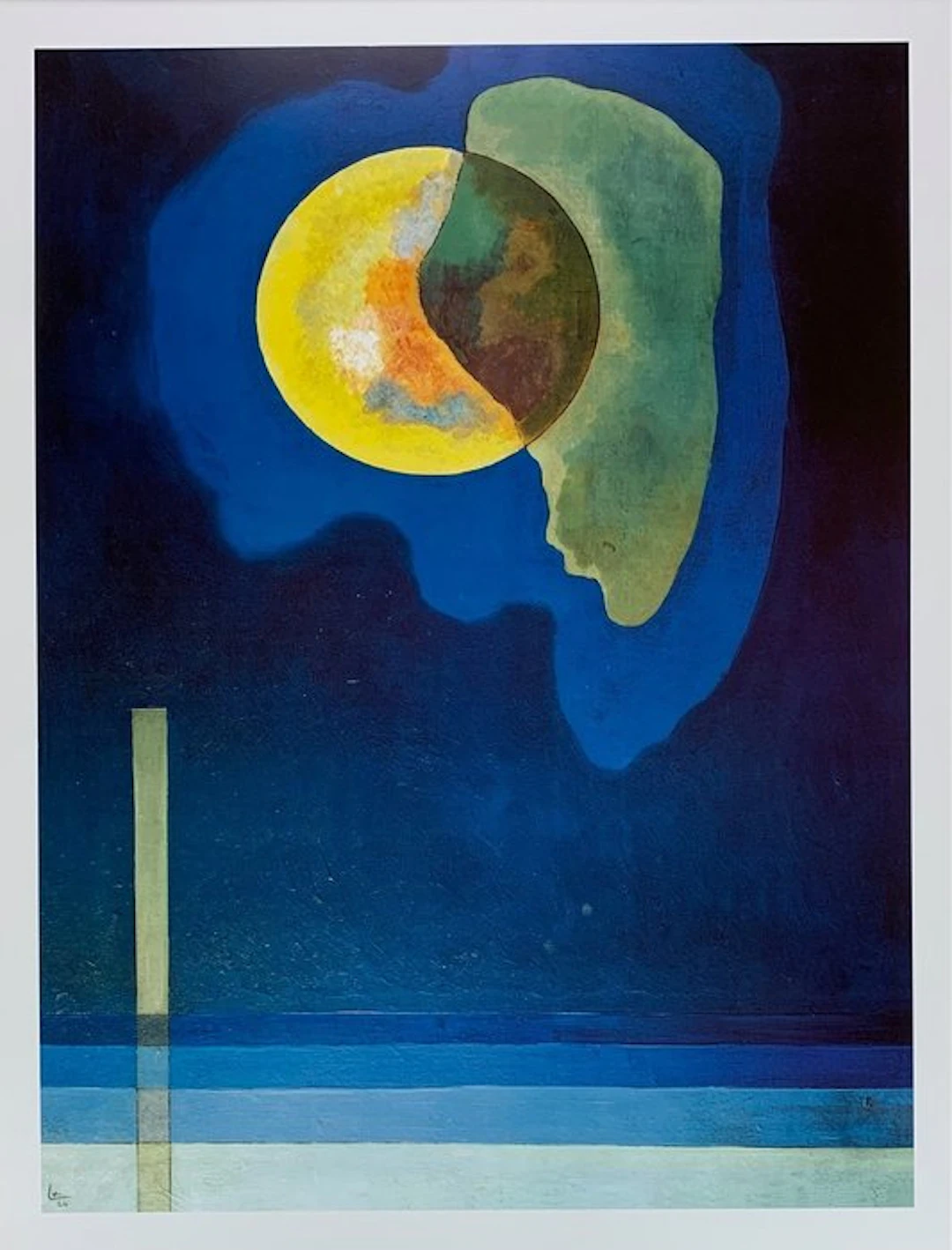 Wassily Kandinsky (1866-1944) - Yellow Circle 1926 - Artprint - 80 x 60 cm