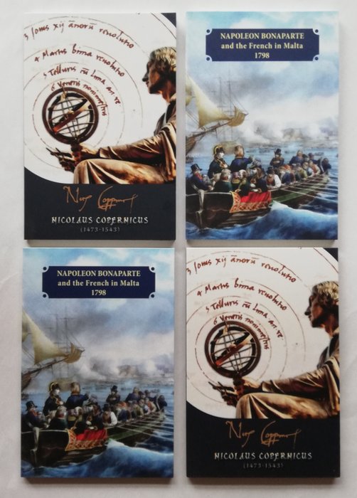 Malta. 2 Euro 2023 "Nicolaus Copernicus" + "Napoleon...