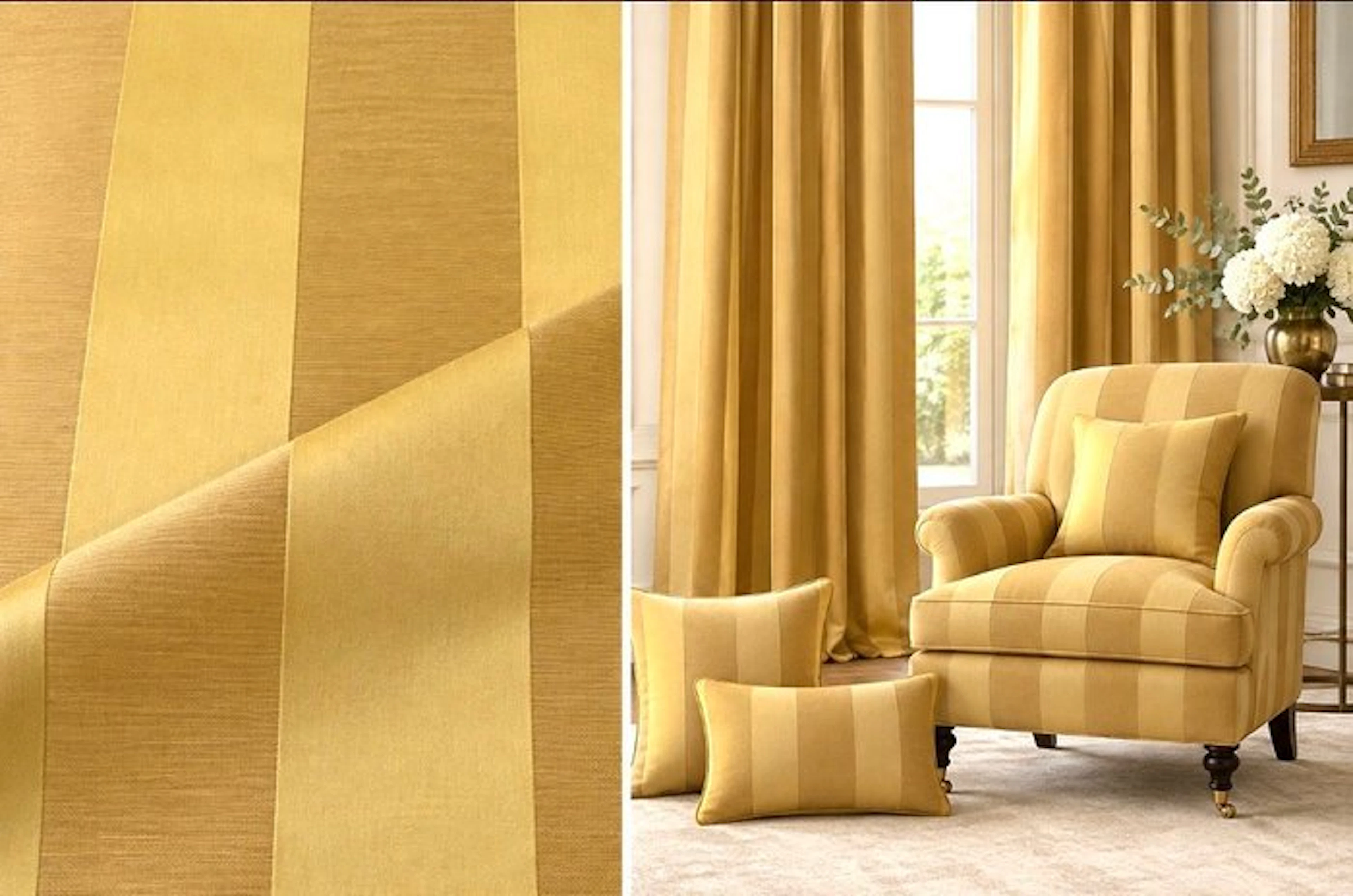 1777★ Exquisite jacquard upholstery fabric with vertical...