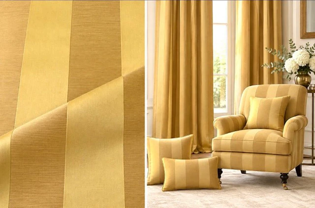 1777★ Exquisite jacquard upholstery fabric with vertical...