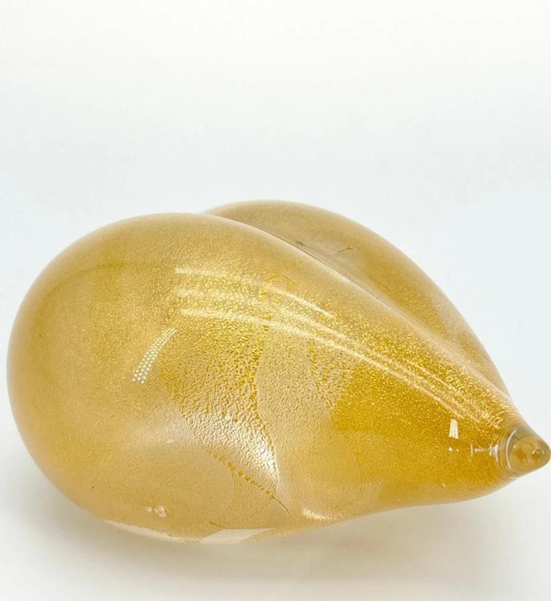 Centrepiece - Murano glass - Murano glass paperweight in 24K gold