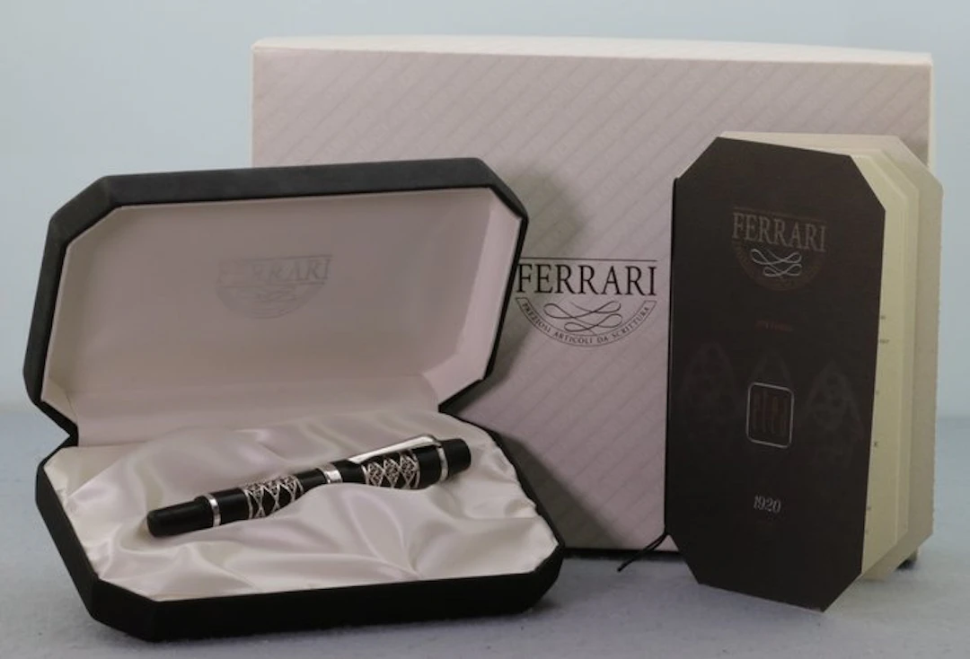 Ferrari - Limited Edition Aethra Ebenholz Silber Filigran - Fountain pen