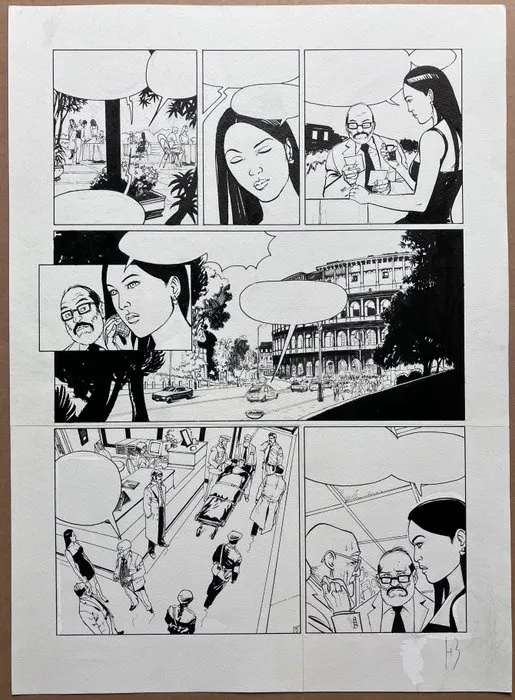 Reculé, Henri - 1 Original page - Cassio - Le Second coup - 2008