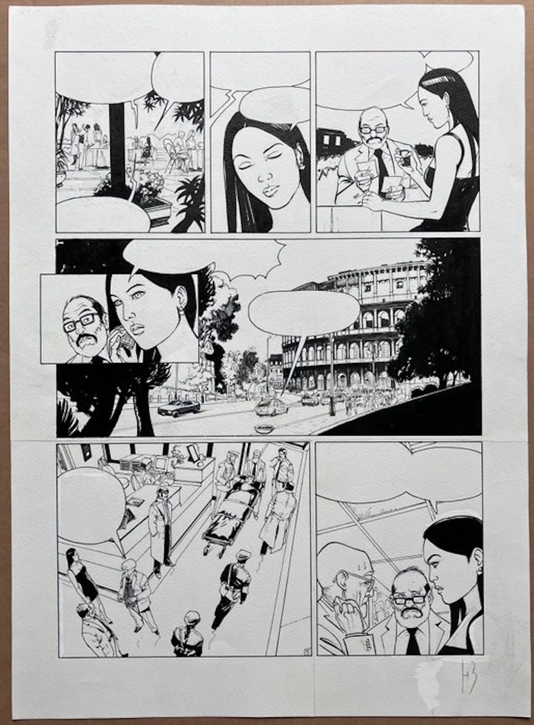 Reculé, Henri - 1 Original page - Cassio - Le Second coup - 2008