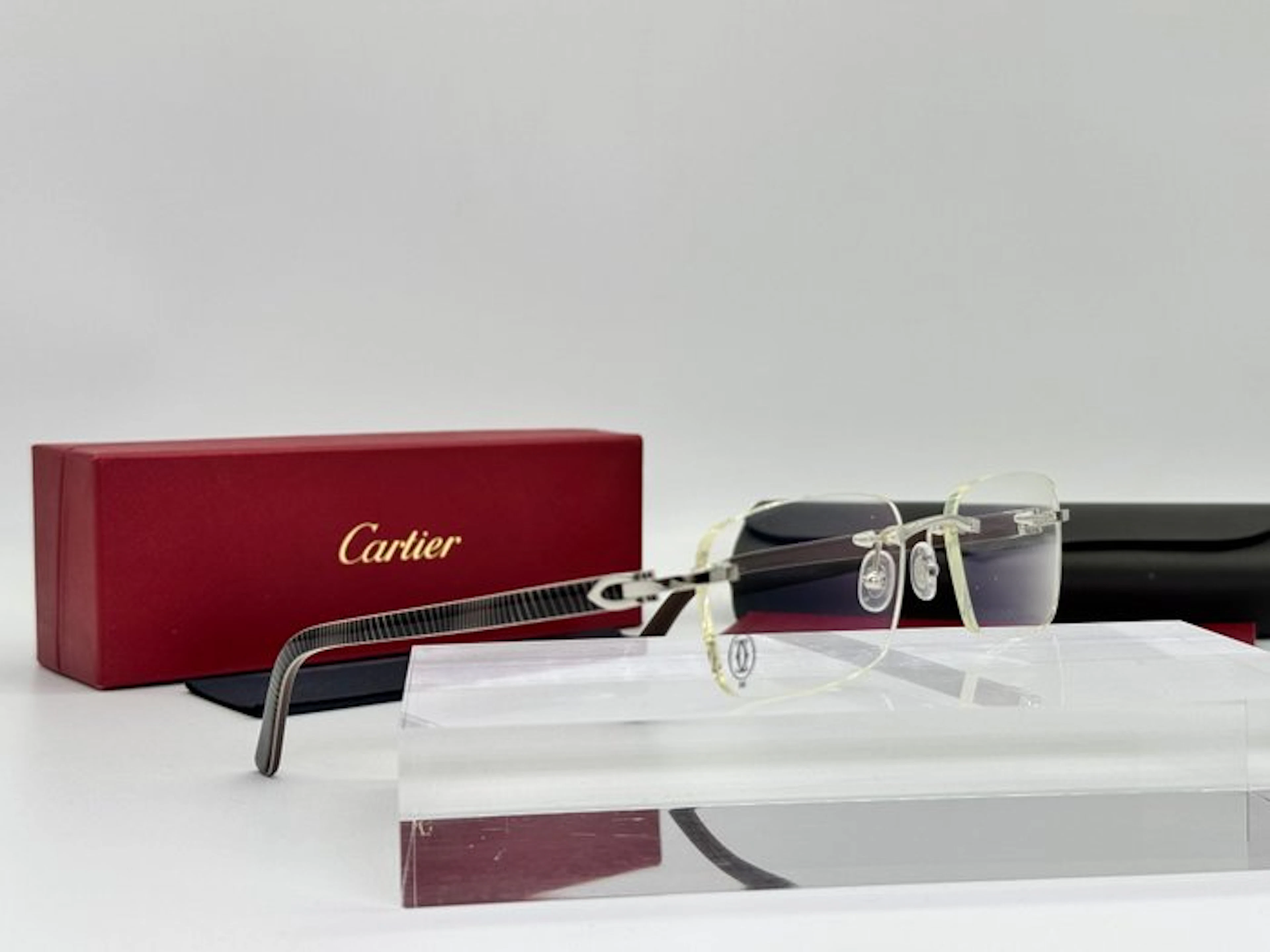 Cartier - C Decor Line Brown Gold Planted 18k - Sunglasses
