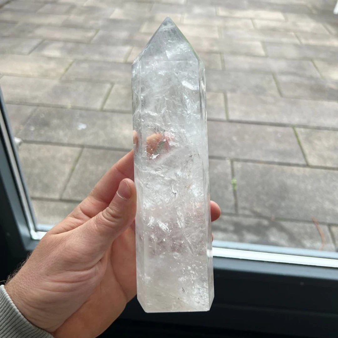 Good Quality AAA rock crystal tower Crystal - Height: 21...