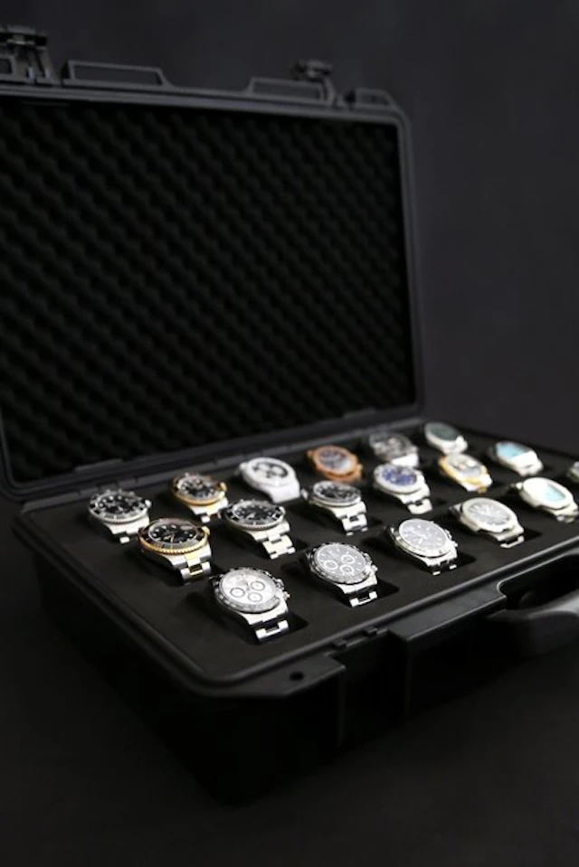 Timepiece Valet 18 - Indestructible Watch Suitcase for 18...