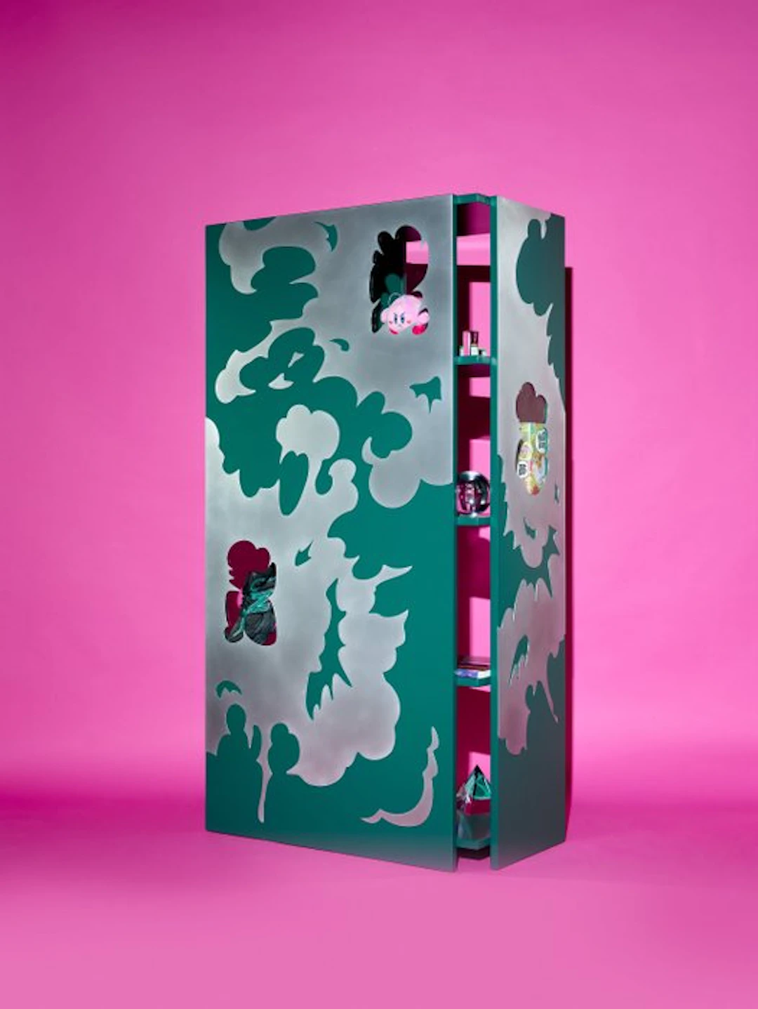 GROOVIDO - Wardrobe - Wood, Aluminium, Glass