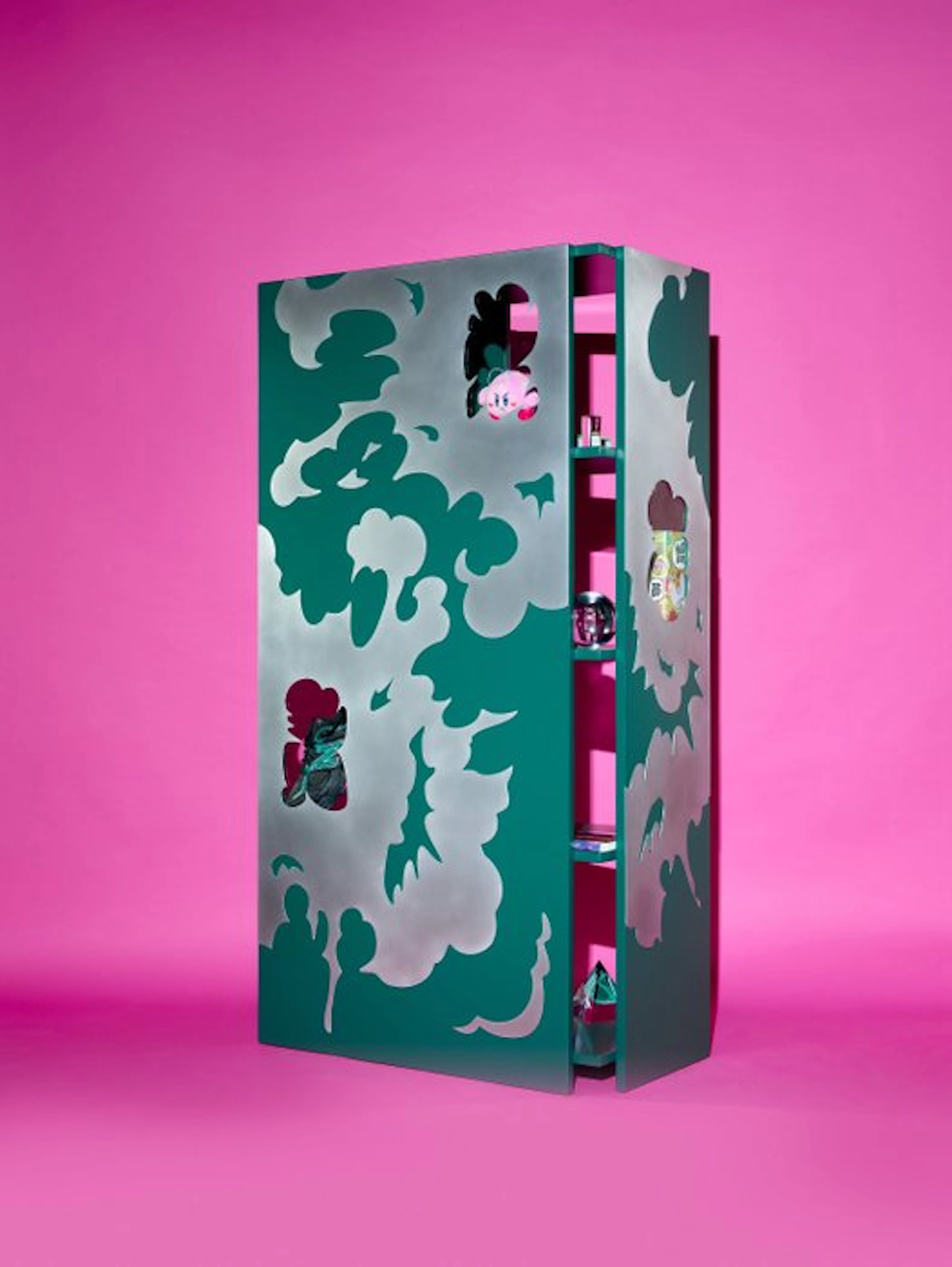 GROOVIDO - Wardrobe - Wood, Aluminium, Glass