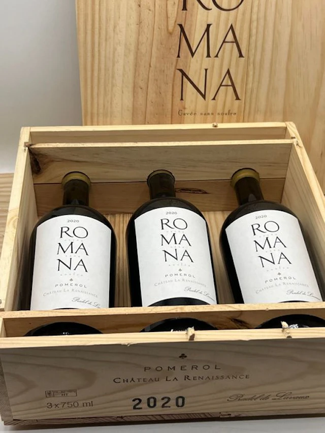 2020 Chateau La Renaissance 'Romana' - Pomerol - 3 Bottles (0.75L)