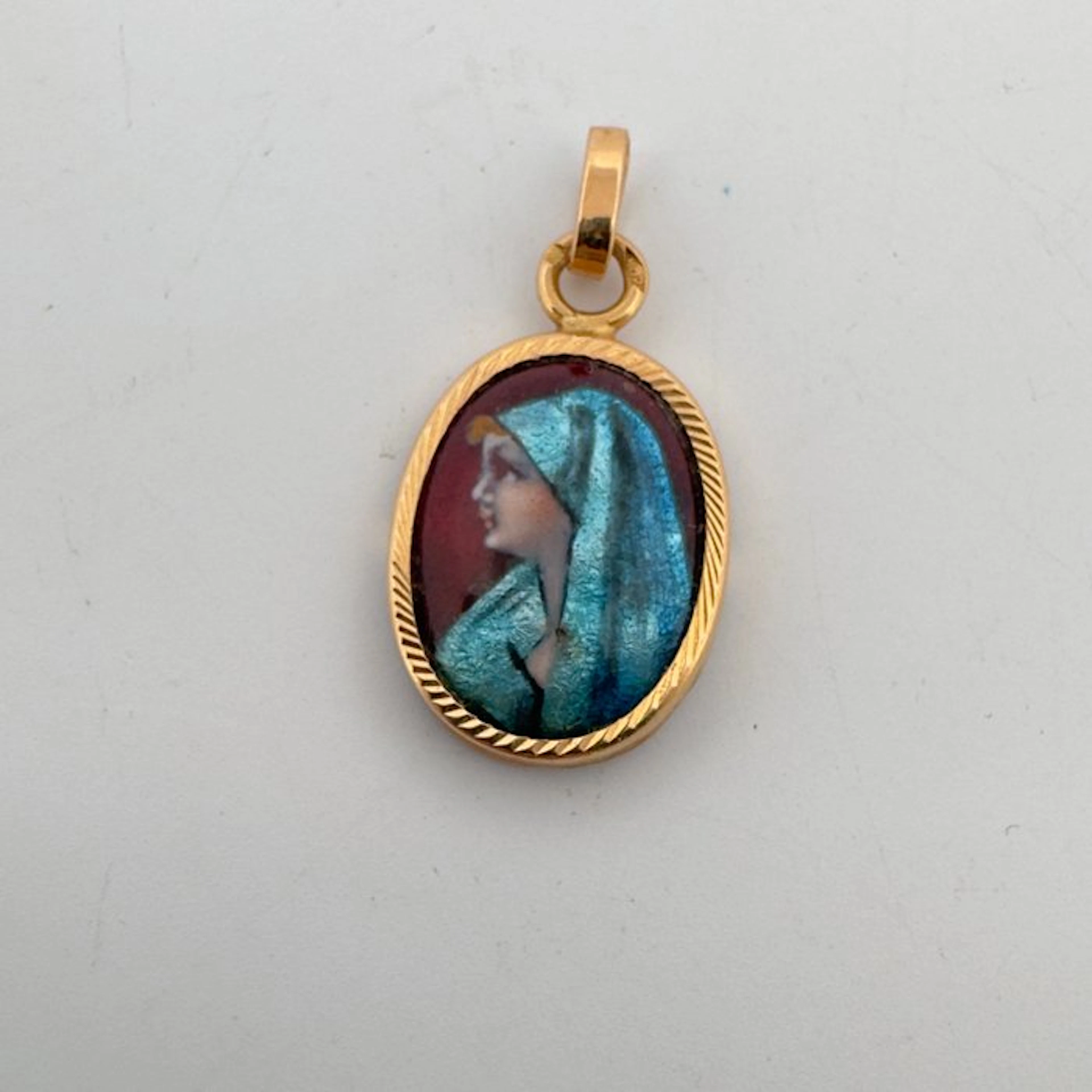 No reserve price - Pendant - 18 kt. Yellow gold - religious medal