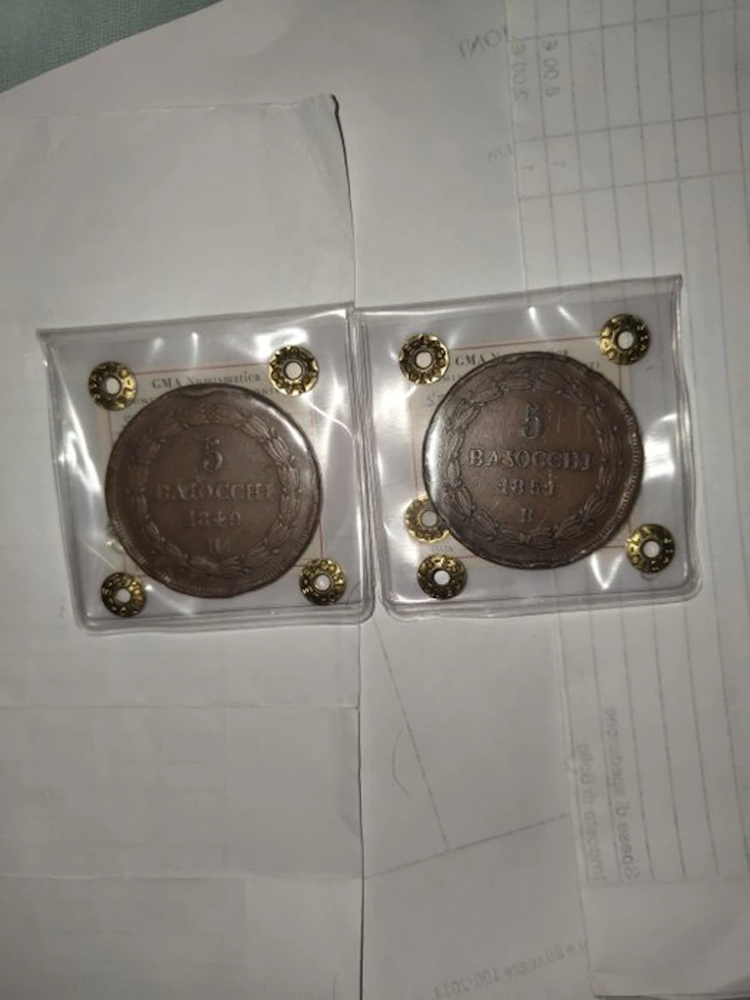 . Papal States 5 Baiocchi 1849/1851 (No reserve price)