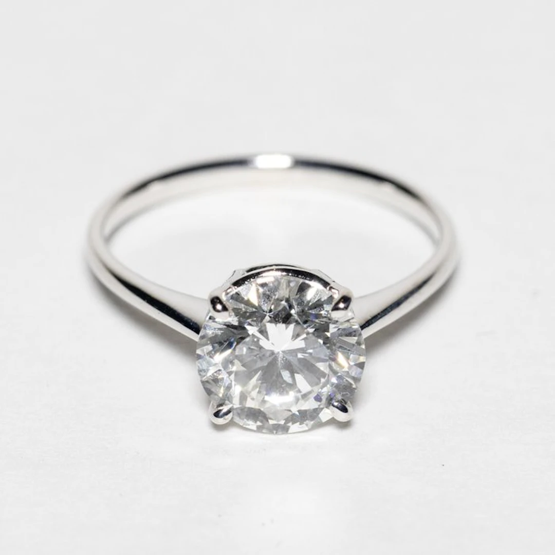 No reserve price - Engagement ring - 18 kt