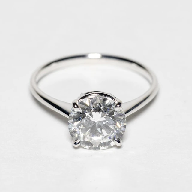 No reserve price - Engagement ring - 18 kt