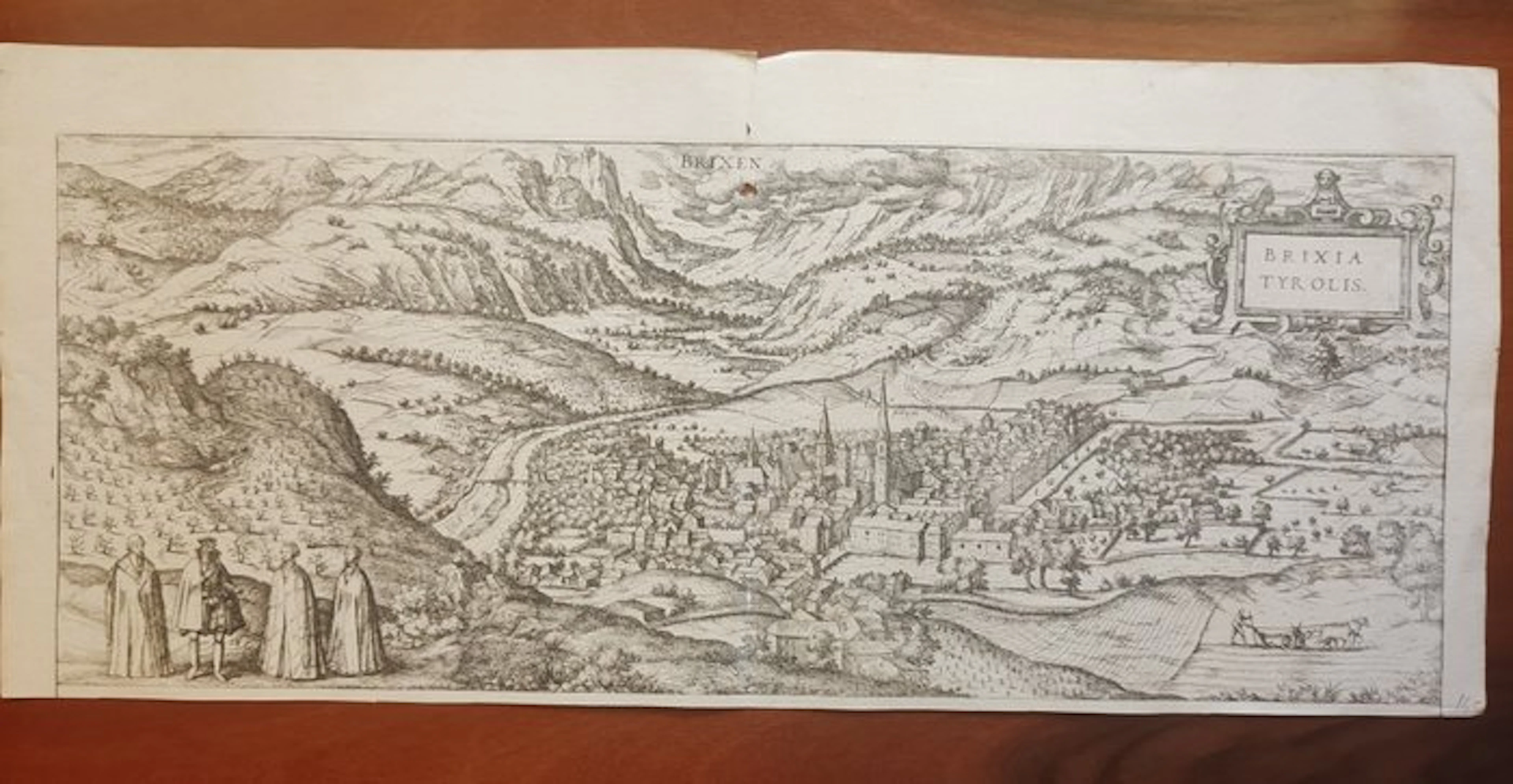 Italy - Bressanone; Braun & Hogenberg - Brixia Tyrolis - 1581-1600