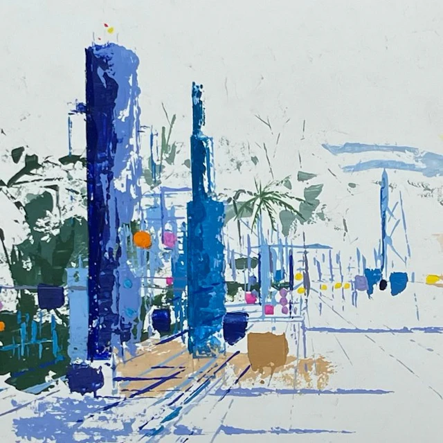 Jean Pierre Collin (1935-2025) - Paysage Urbain - Vue...