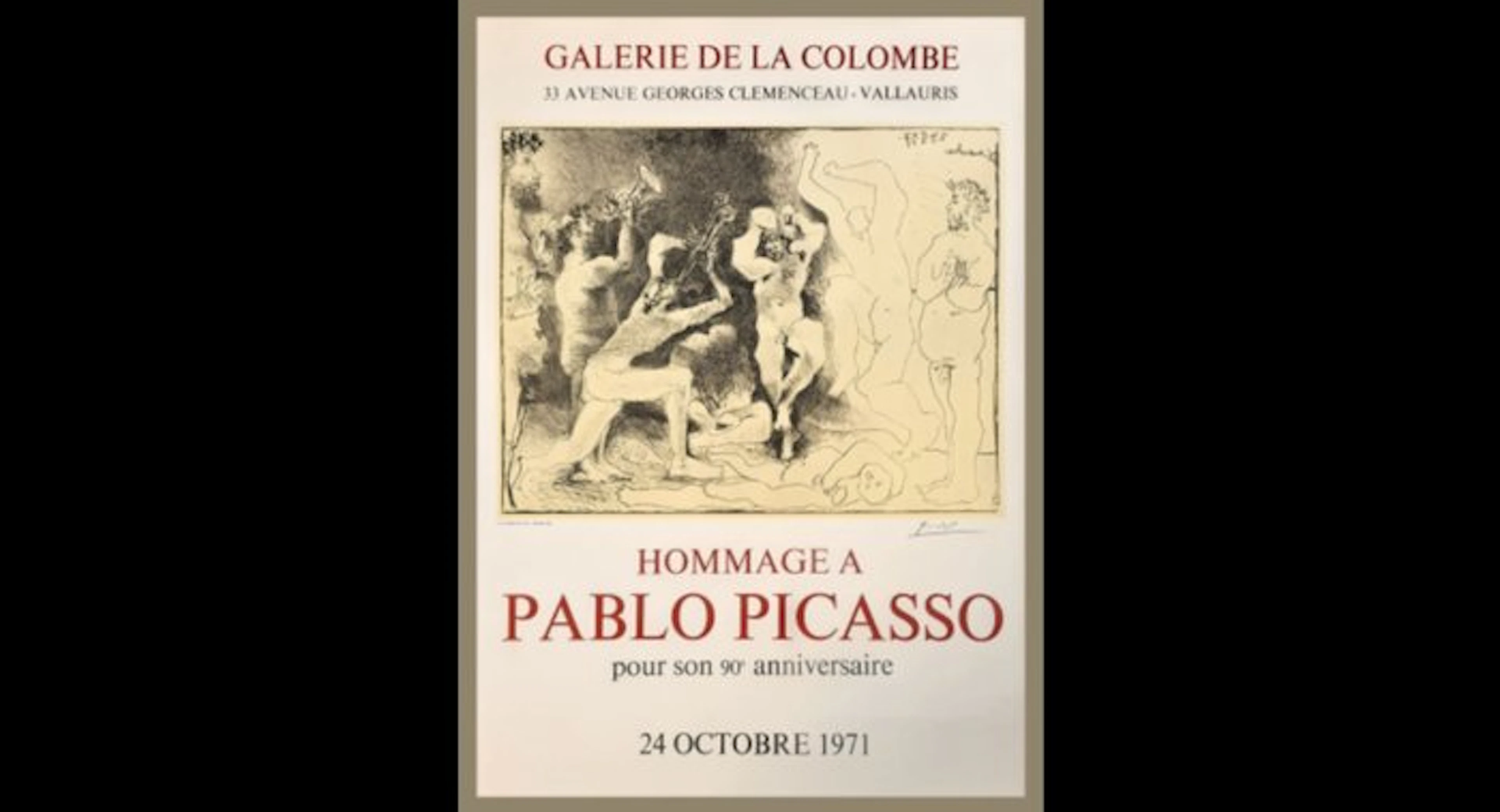 Pablo Picasso (1881-1973) - " Hommage à Pablo Picasso" 1971 - Mourlot