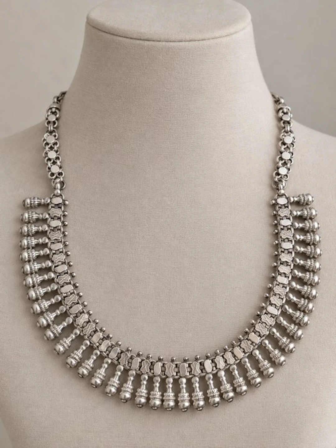 Silver - Necklace - Vintage 925 - Silver - India - Late 20th century