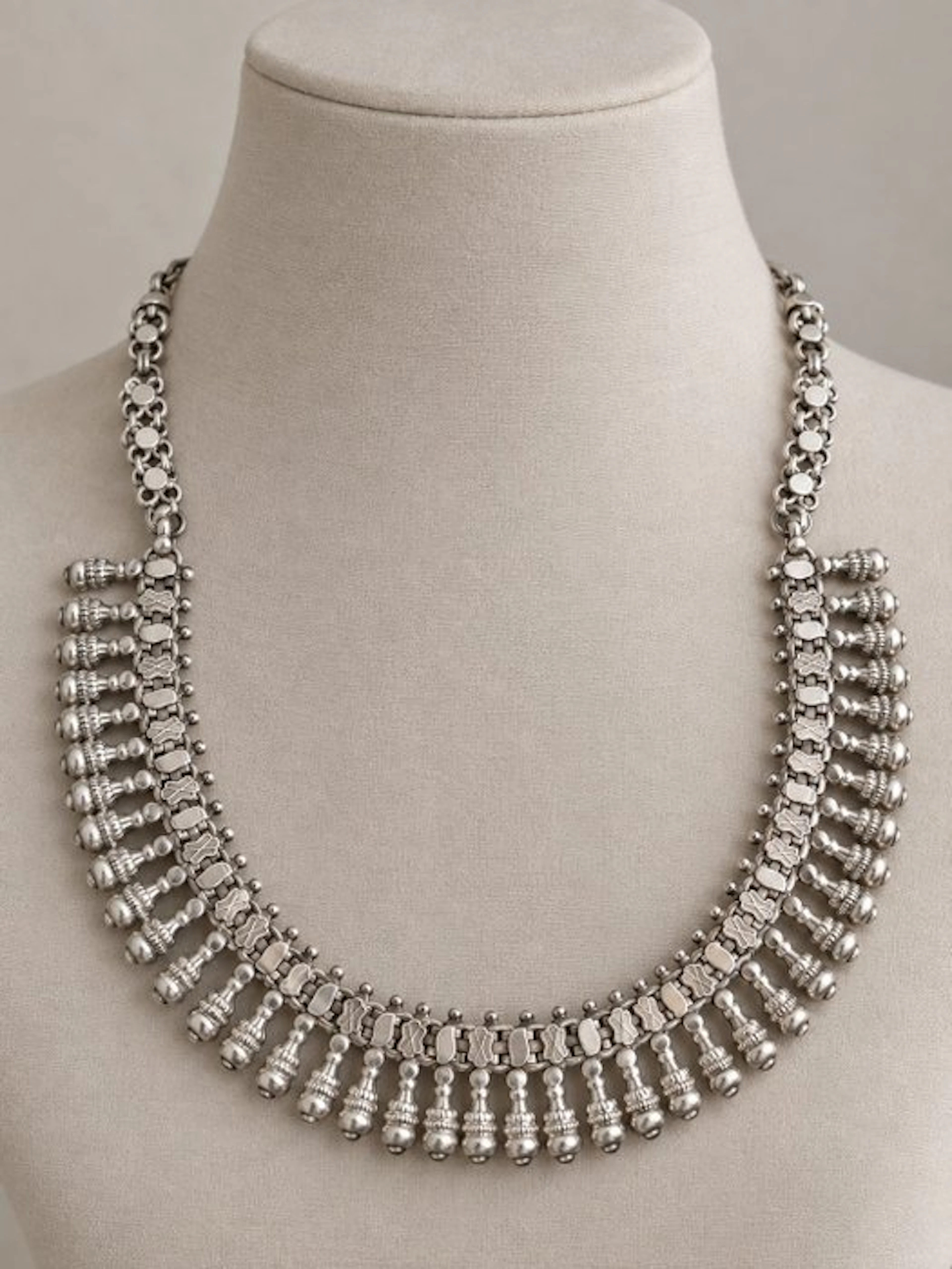 Silver - Necklace - Vintage 925 - Silver - India - Late 20th century