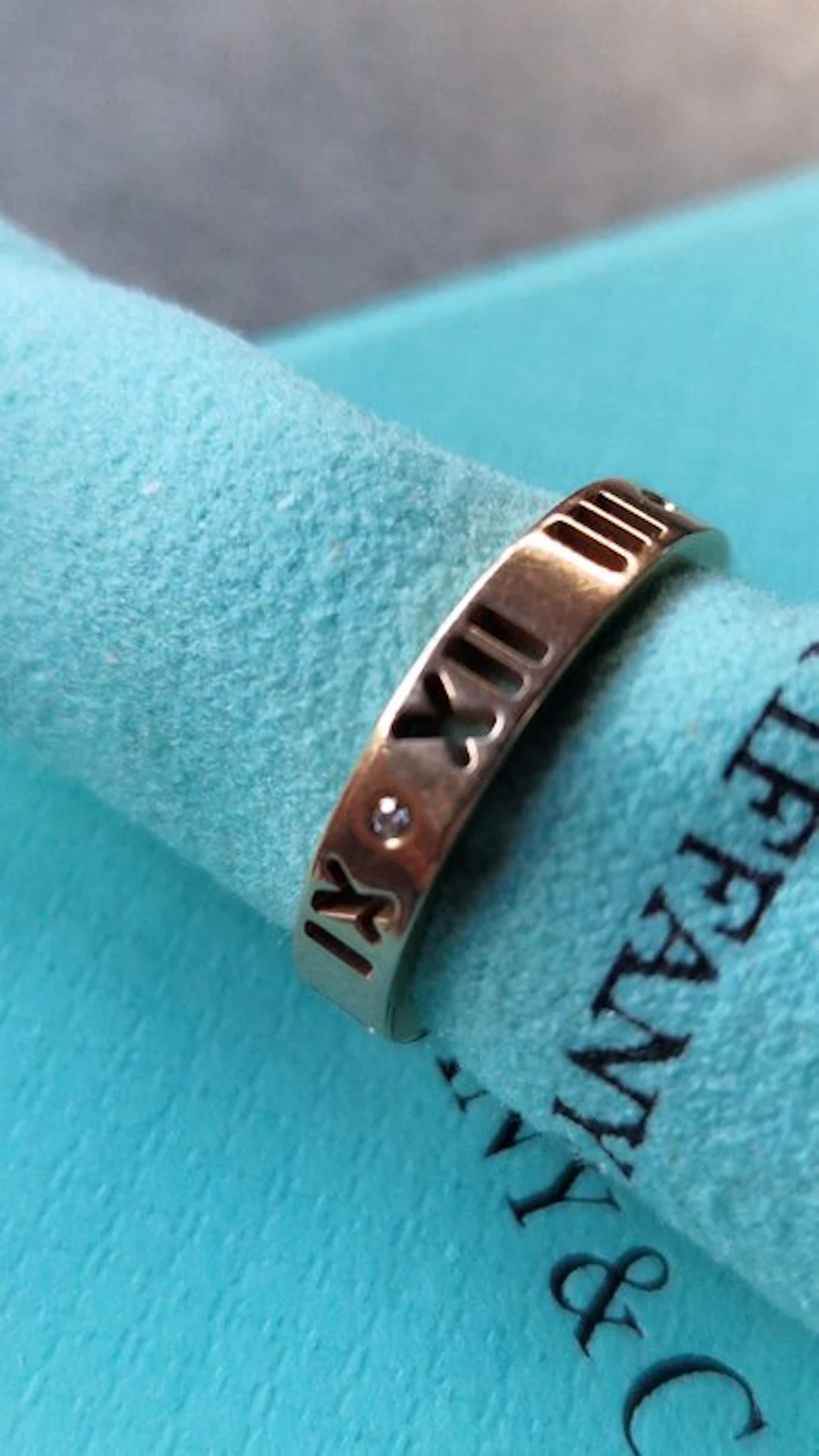 Tiffany & Co. - Ring - Atlas - 18 kt. Rose gold Diamond (Natural)