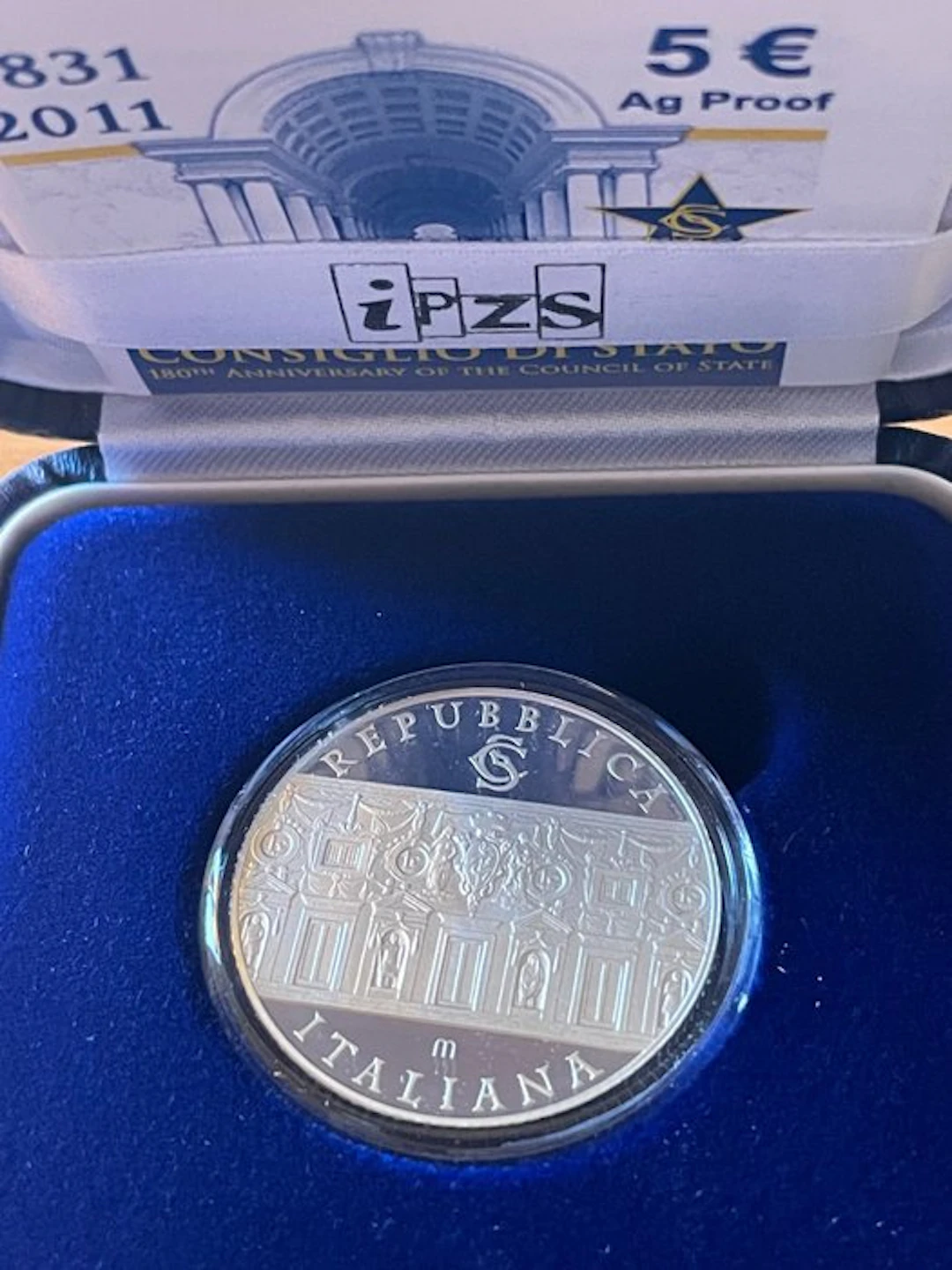 Italy. 5 Euro 2011 "Consiglio di Stato" Proof (No reserve price)