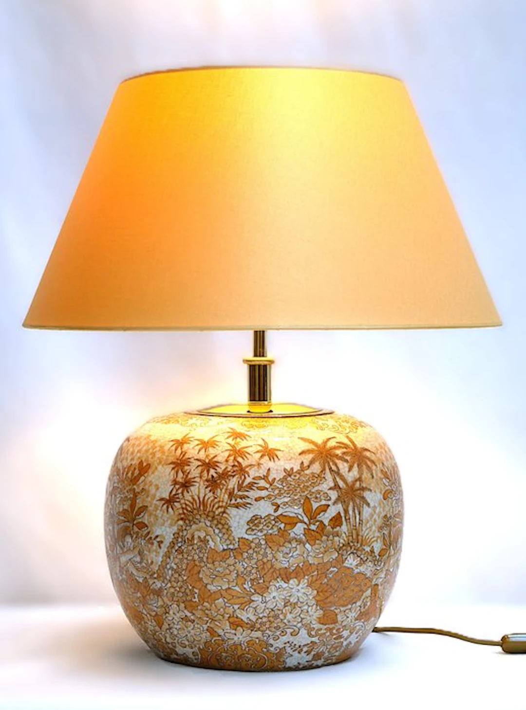 Lamp - Porcelain, Brass - made in Germany
