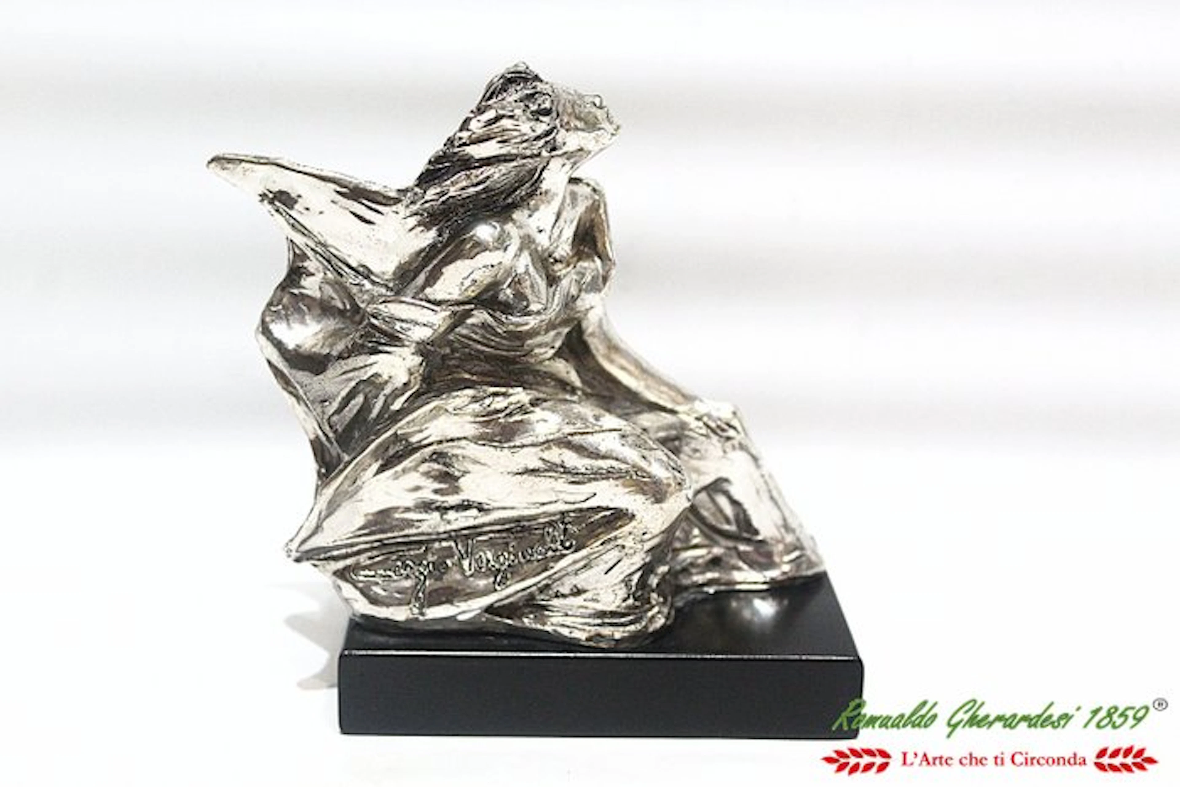 Maestro Sergio Verginelli - Sculpture, Dea - 13.5 cm - .925 silver