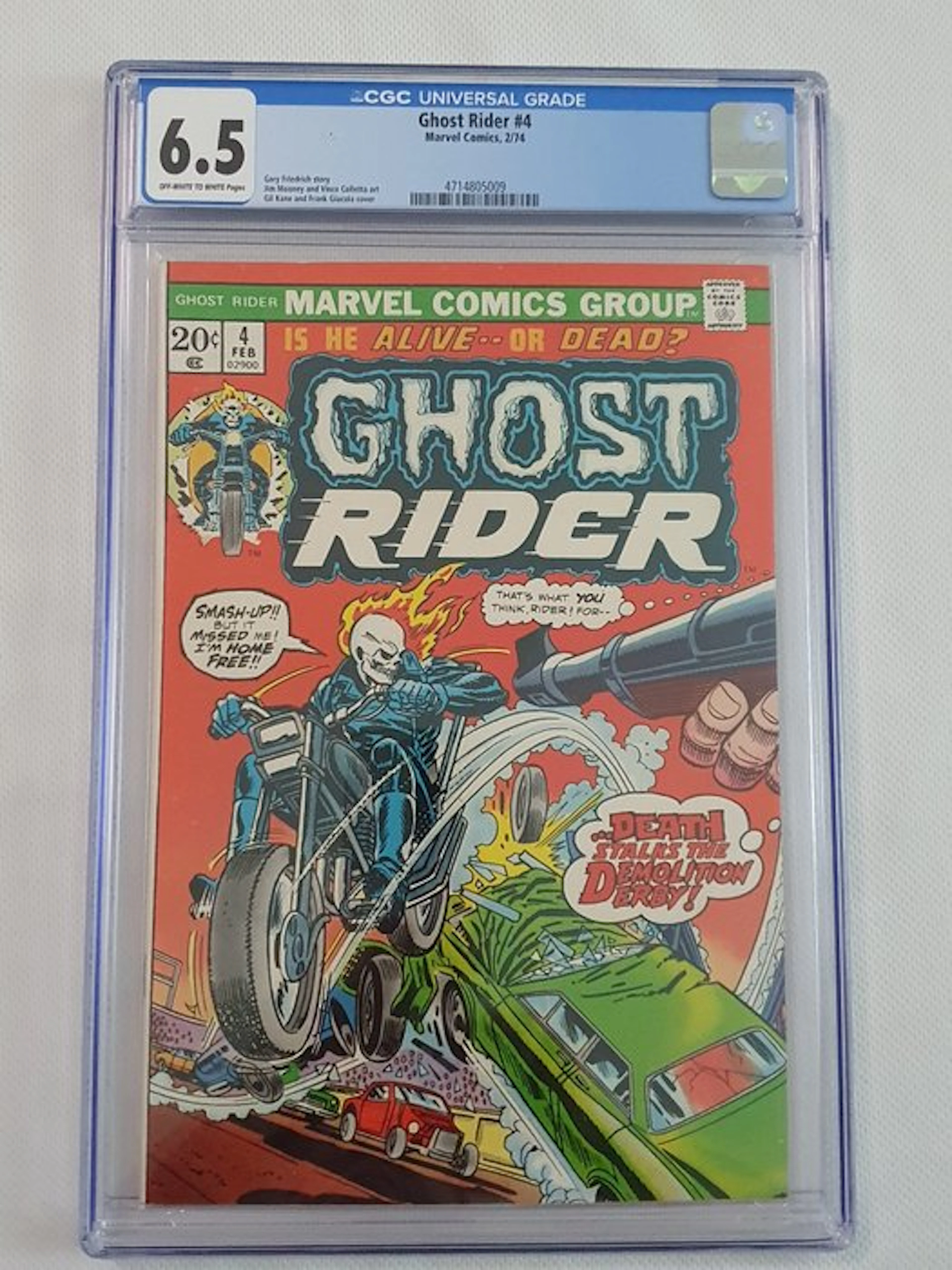 Ghost Rider #4 - Ghost Rider#4-CGC 6.5-Gil Kane cover - 1...