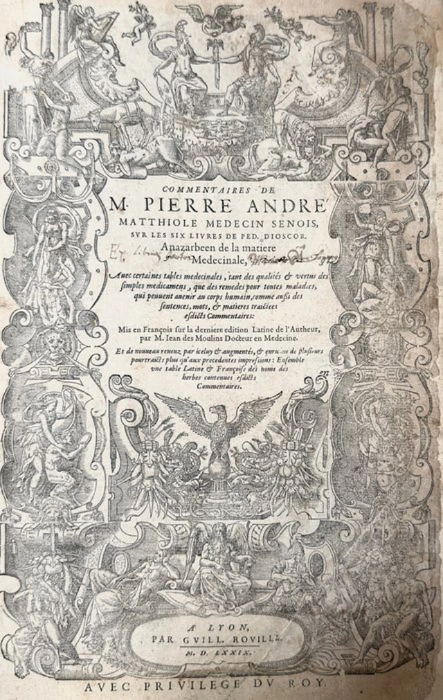 Pietro Andrea Mattioli - Commentaires De M
