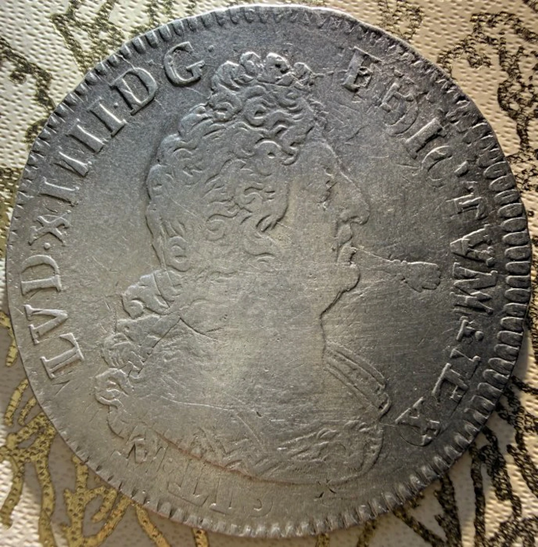 France. Louis XIV (1643-1715). 1/2 Écu 1704-X, Amiens