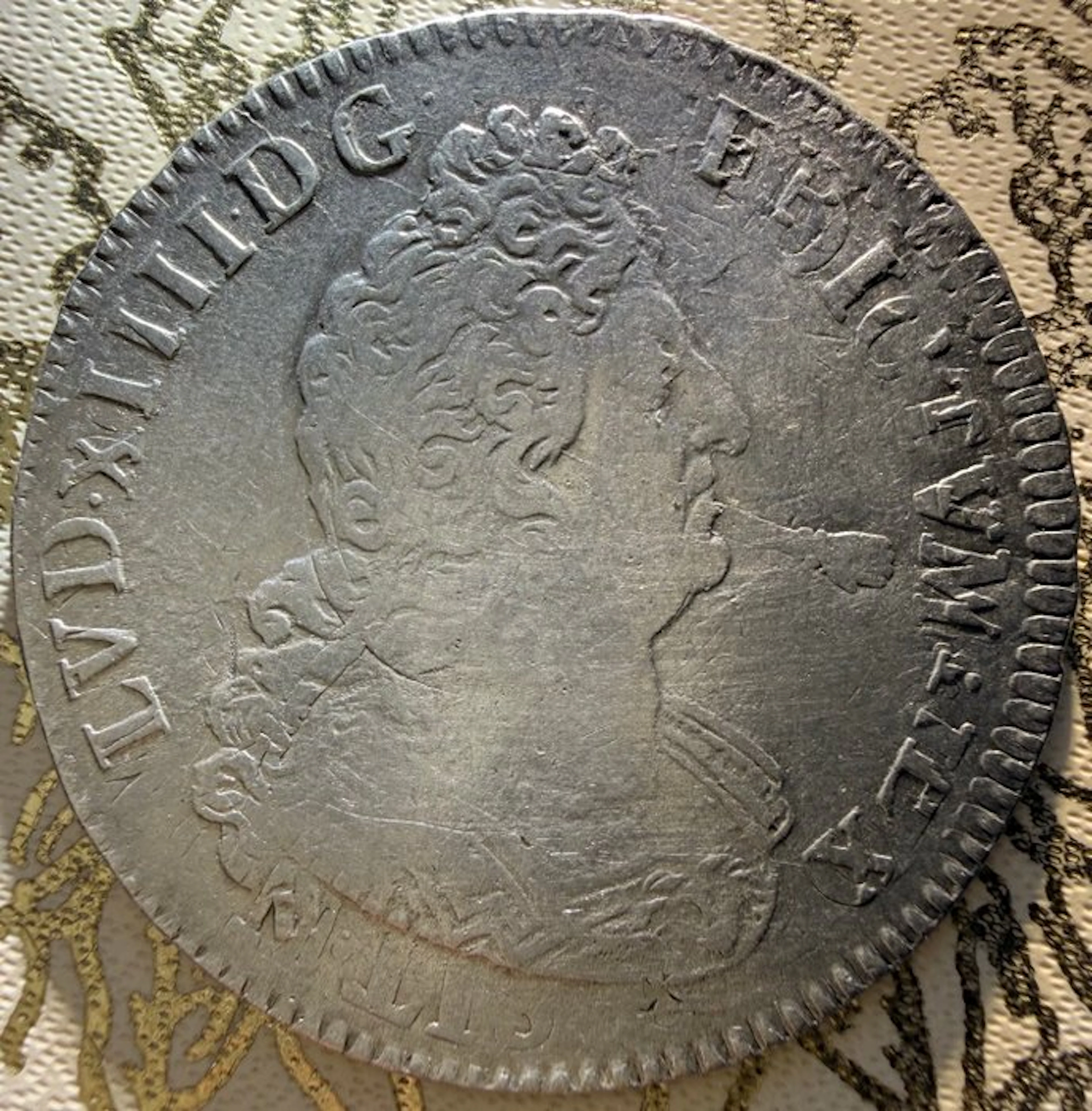 France. Louis XIV (1643-1715). 1/2 Écu 1704-X, Amiens