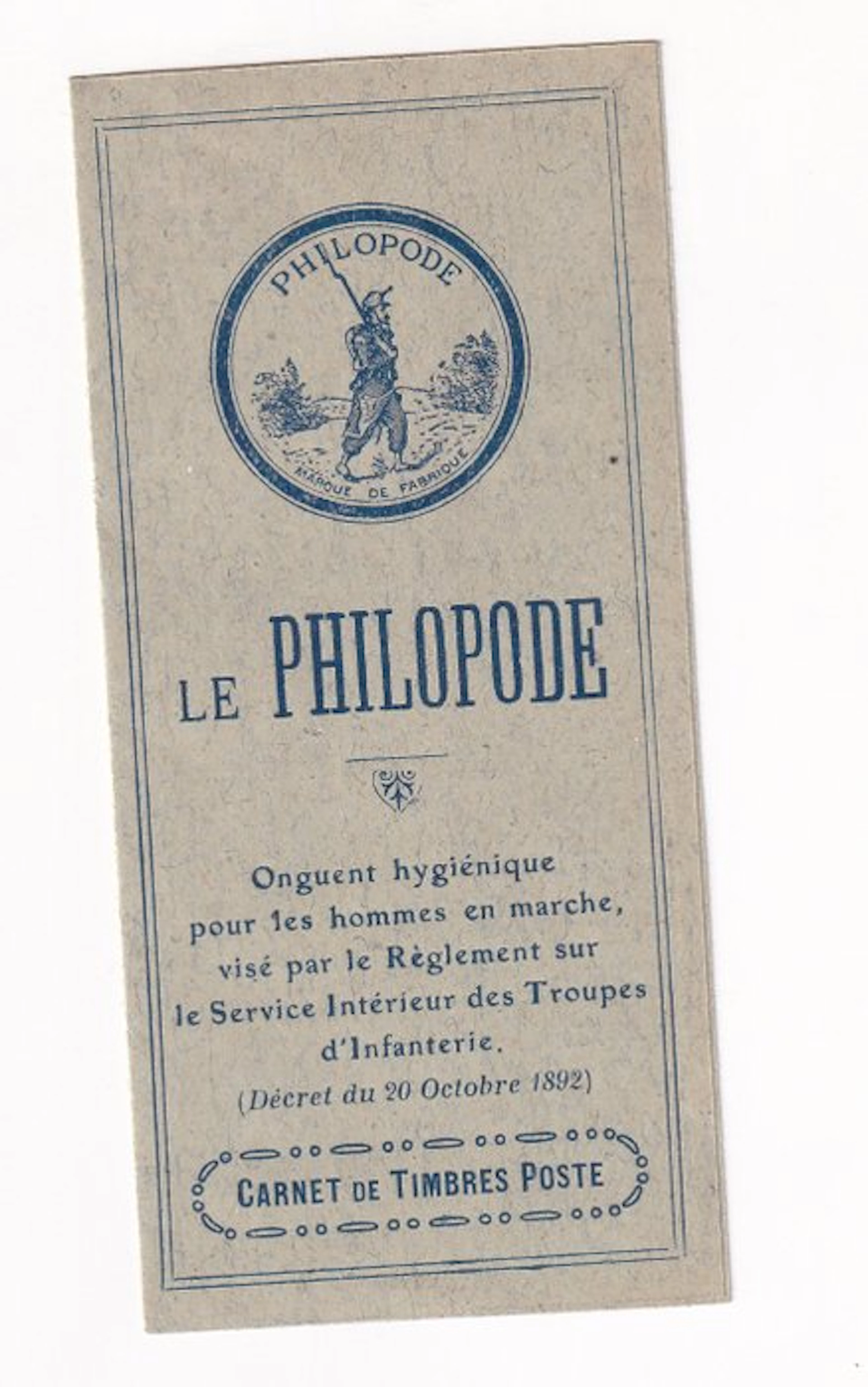 France 1926 - Rare notebook: Le Philopode, superb - Yvert carnet n°235-CP1