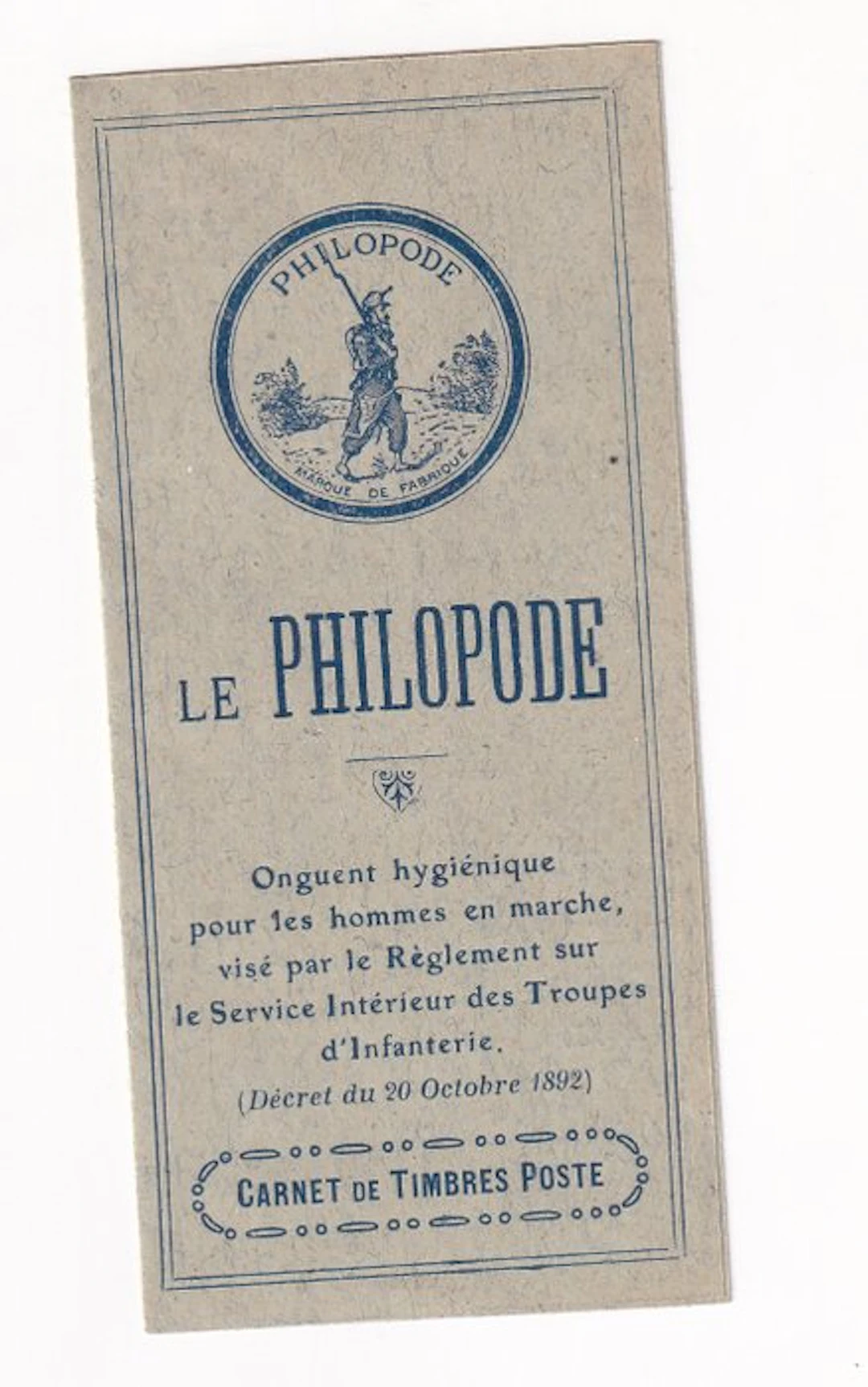 France 1926 - Rare notebook: Le Philopode, superb - Yvert carnet n°235-CP1