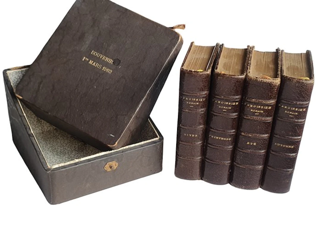 Roman Missal (4) - Antique - Gold leaf - 1850-1900 - Roman parishioners