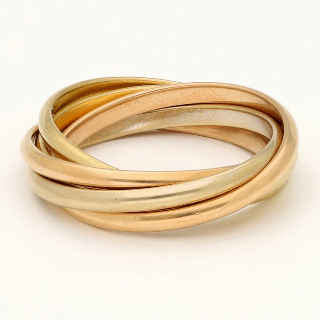 Ring - 18 kt. White gold, Yellow gold, Rose gold - Trinity - 5-bands